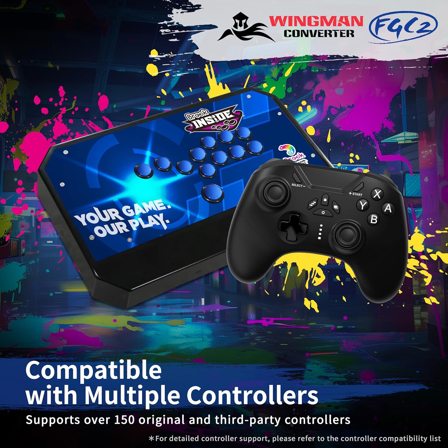 Brook Gaming&nbsp;: Convertisseur Wingman FGC 2 - PS5 [Électronique]