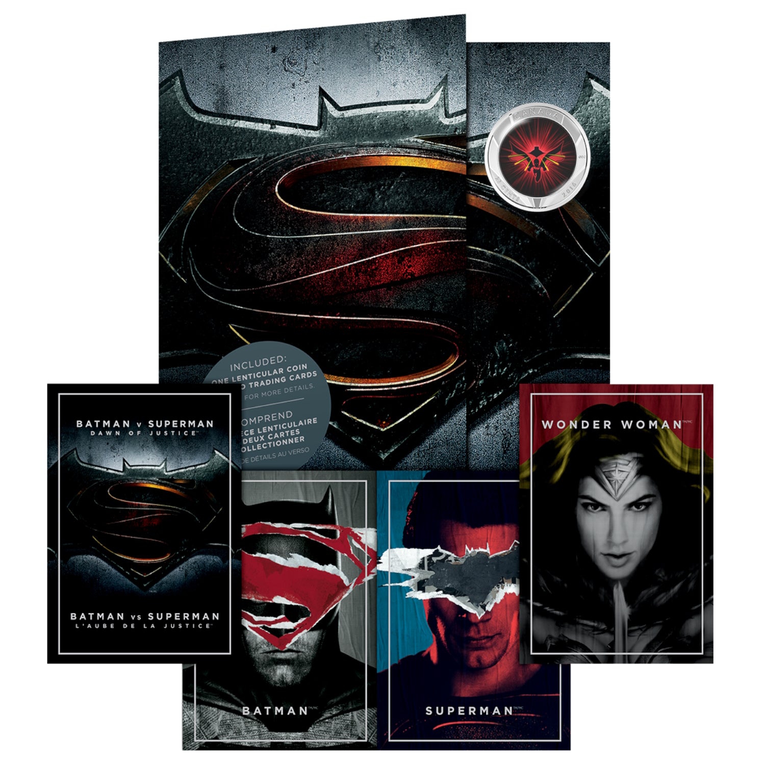 2016 25-Cent Lenticular Coin: Batman vs. Superman Dawn of Justice [Memorabilia]