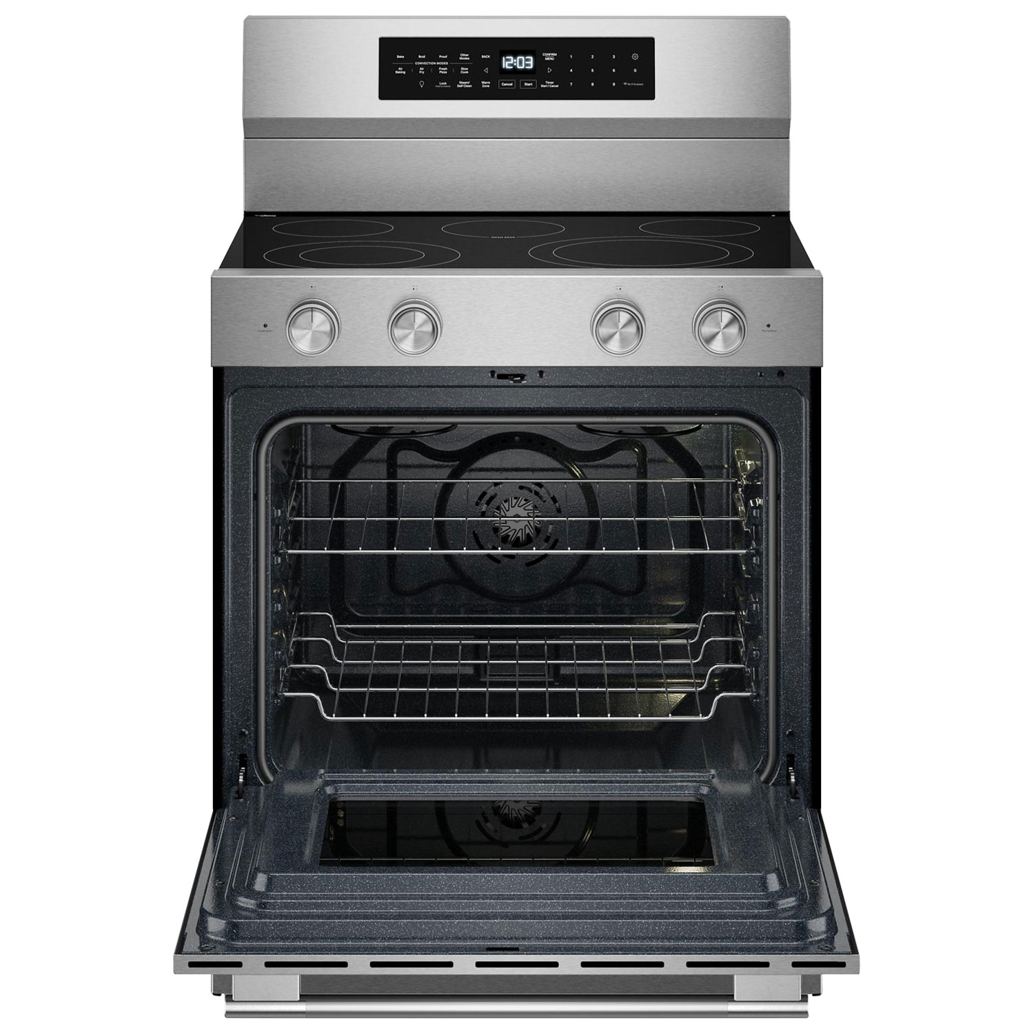Cuisinière électrique autonome avec convection et friture à l'air 5,3 pi³ 30 po de KitchenAid - Acier inoxydable