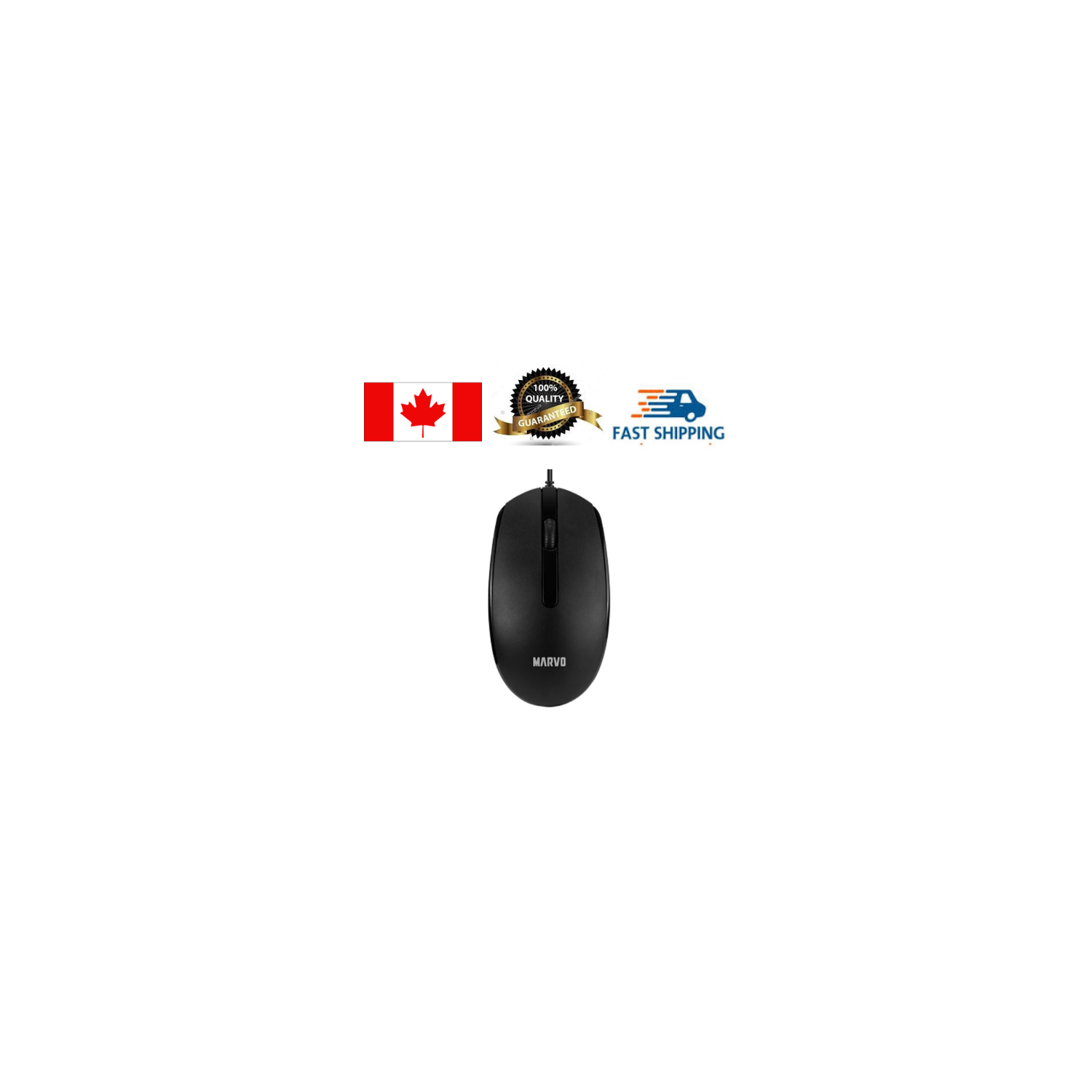 Marvo MS003 Wired 3D 1000DPI Office Mouse_Black