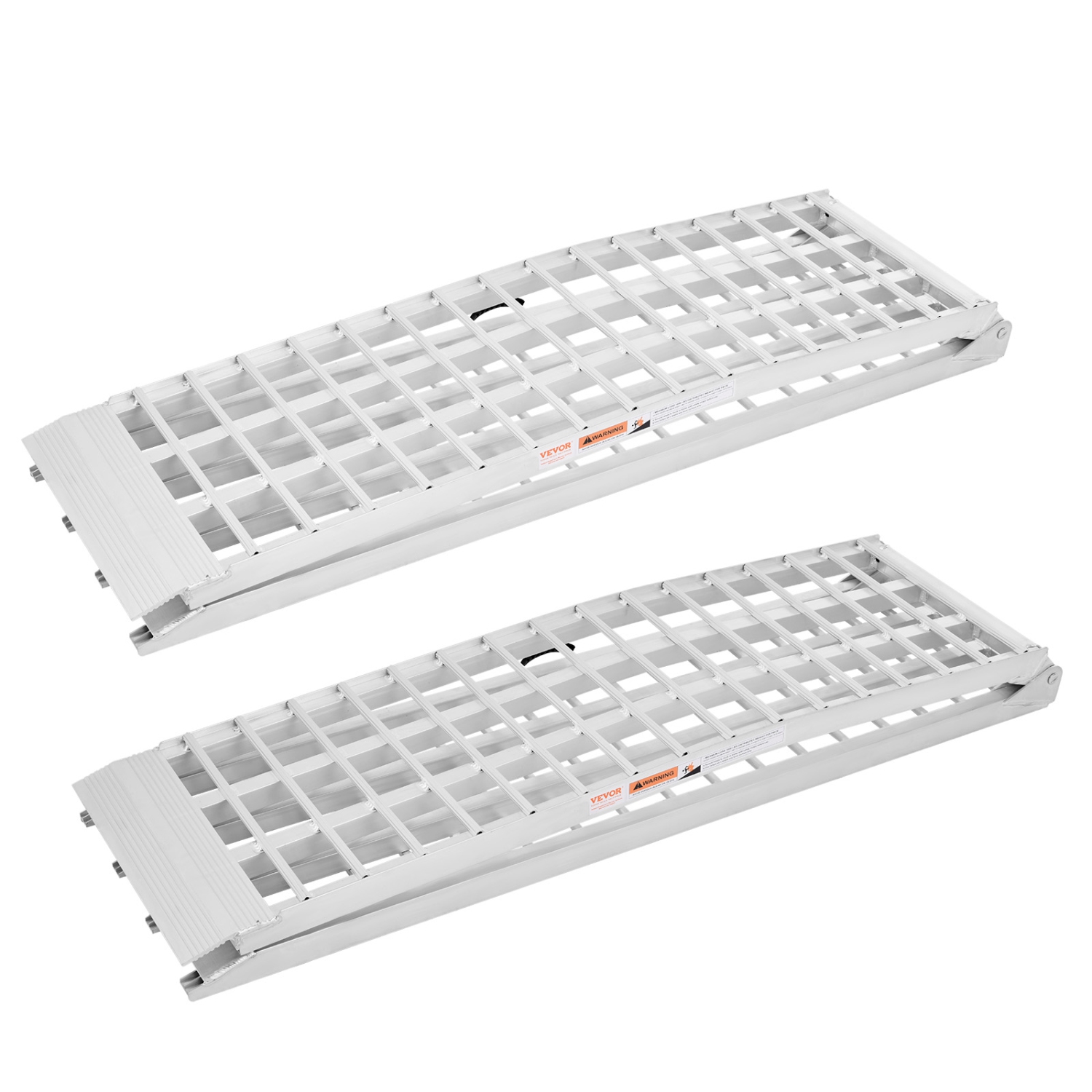 Rampes en aluminium VEVOR 2000&nbsp;lb, 2 rampes robustes avec une plus grande surface de rampe, rampe de chargement stable universelle avec