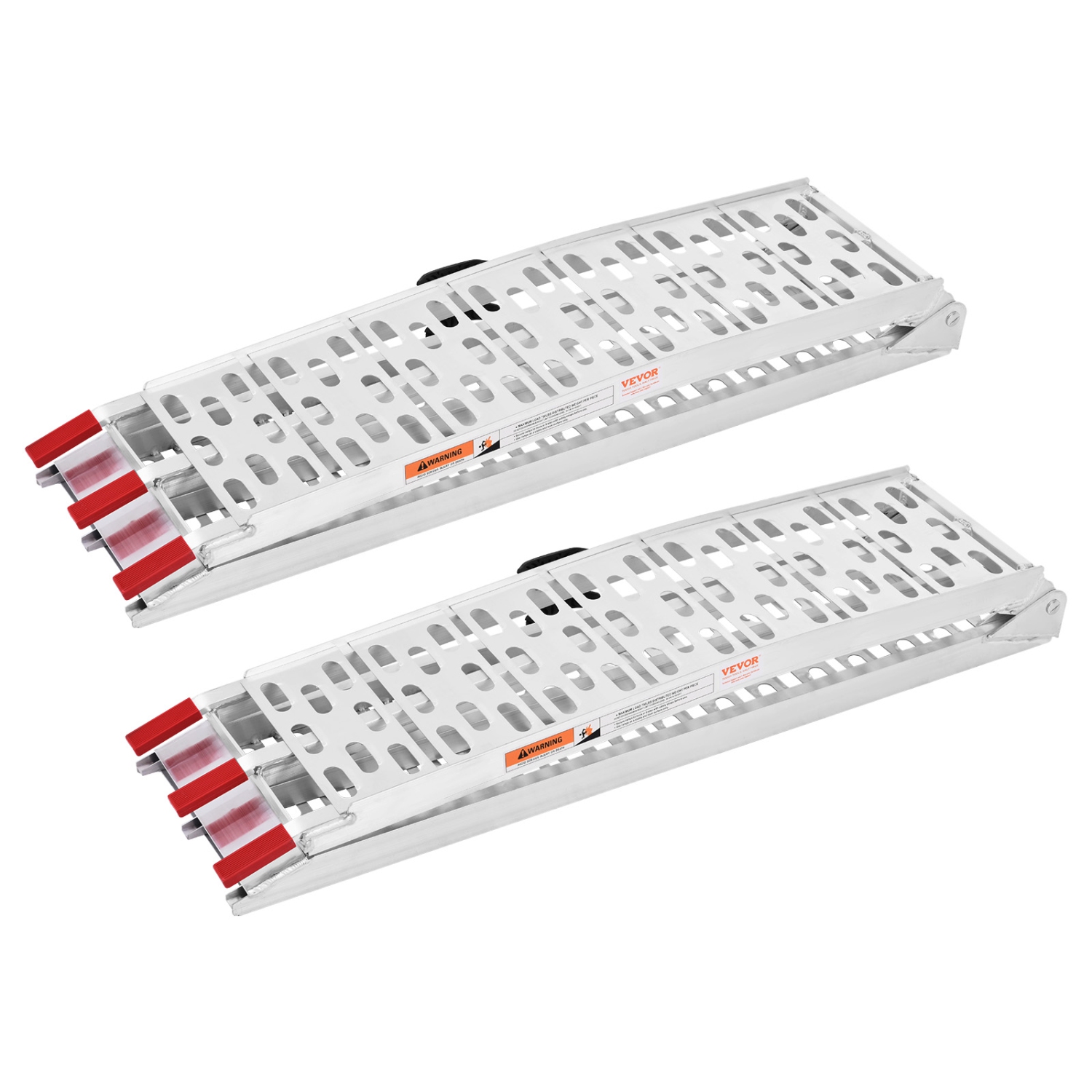 VEVOR 1500 lbs Aluminum Ramps, 2Pcs Heavy-duty Ramps with Wider Ramp Surface, Universal Stable Loading Ramp with Handles, Fit for ATV, UTV,