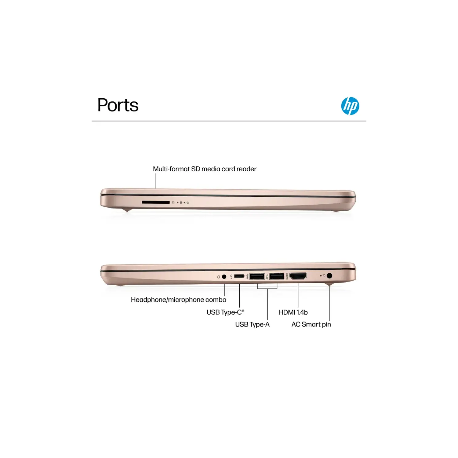 Portable de 14&nbsp;po de HP, processeur N150 d'Intel, 128&nbsp;Go de mémoire 8&nbsp;Go UFS, Copilot de Microsoft, Windows 11 Famille en mode S,