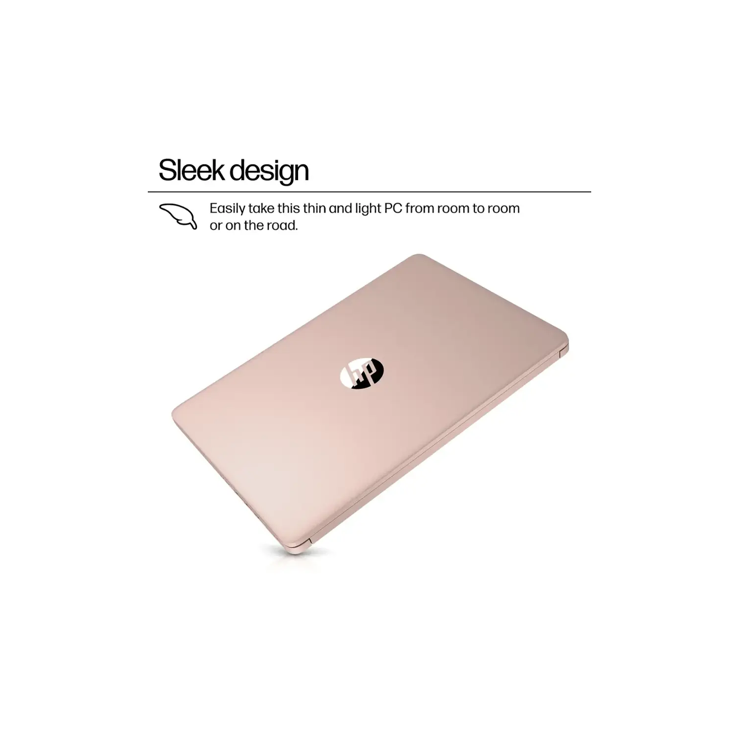 HP 14" Laptop, Intel Processor N150, 16GB Memory 128GB UFS, Microsoft Copilot, Windows 11 Home in S Mode, Wi-Fi 6, Lightweight, Bluetooth, HDMI, Pink