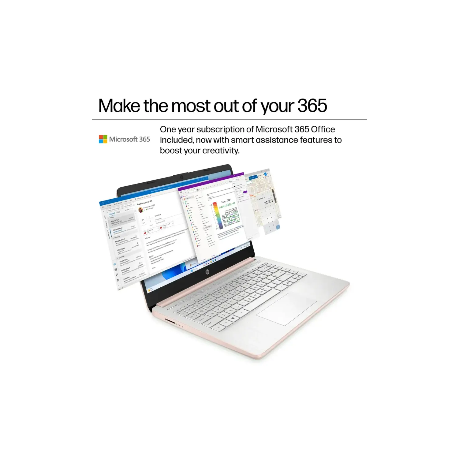 HP 14" Laptop, Intel Processor N150, 16GB Memory 128GB UFS, Microsoft Copilot, Windows 11 Home in S Mode, Wi-Fi 6, Lightweight, Bluetooth, HDMI, Pink