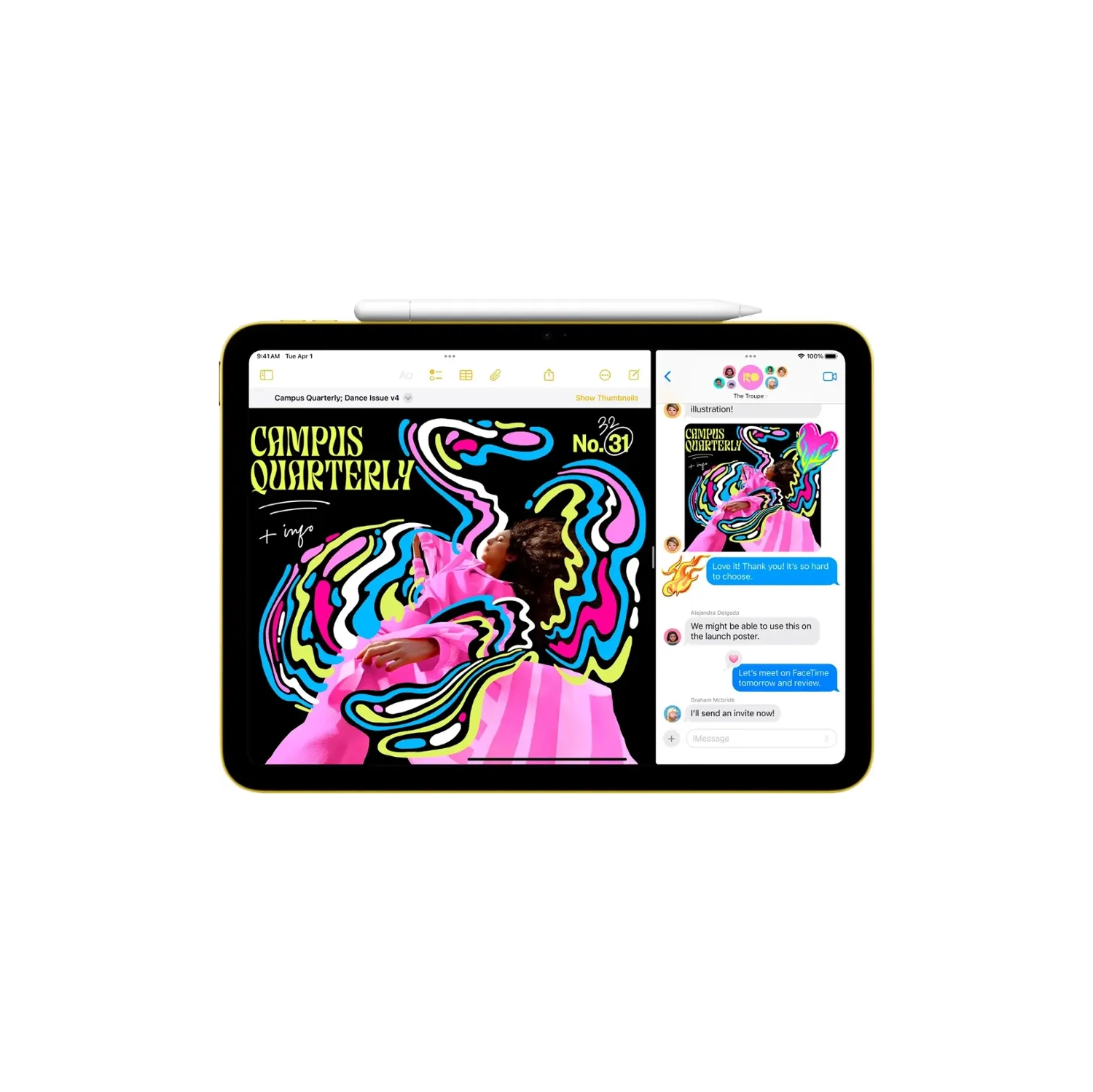 IPad de 11&nbsp;po d'Apple, puce A16, Wi-Fi, stockage 128&nbsp;Go, tablette rapide et puissante pour le travail et le divertissement, bleu