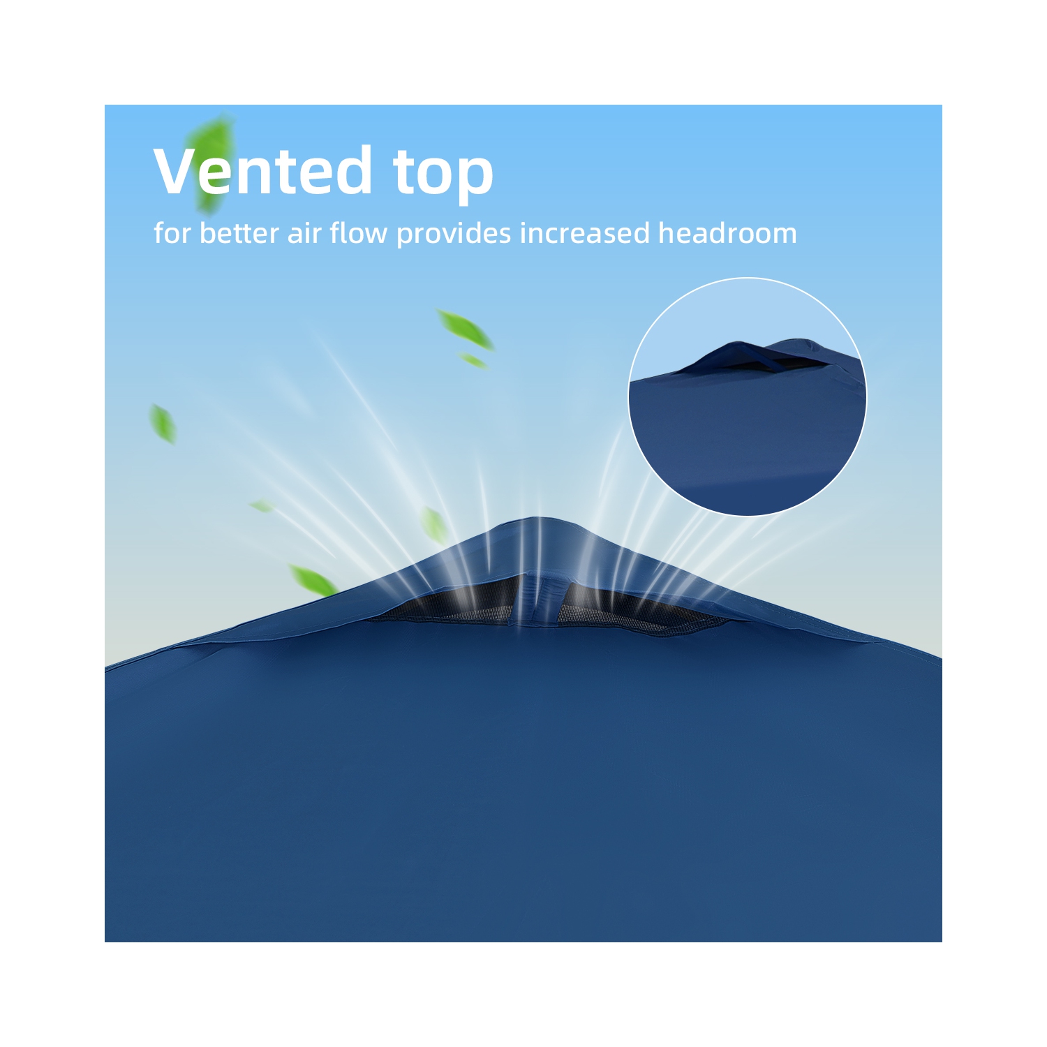 Tente escamotable avec auvent de 10 pi 8&nbsp;pi d'Ainfox et flanc 1/2