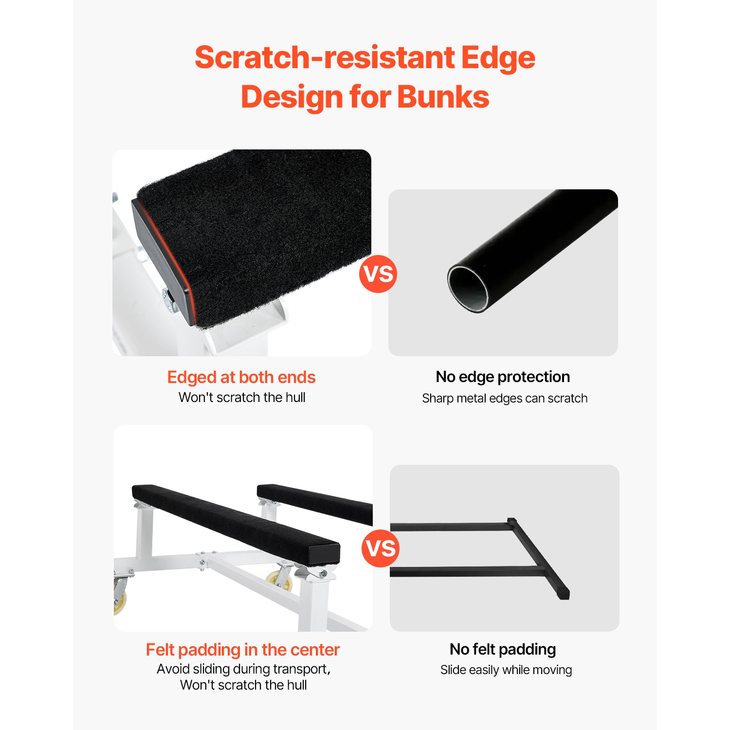 Chariot PWC pour motomarine VEVOR 1800 lb, chariot PWC pour motomarine, socle pour motomarine, socle fixe avec 4 roulettes et 2 freins, chariot