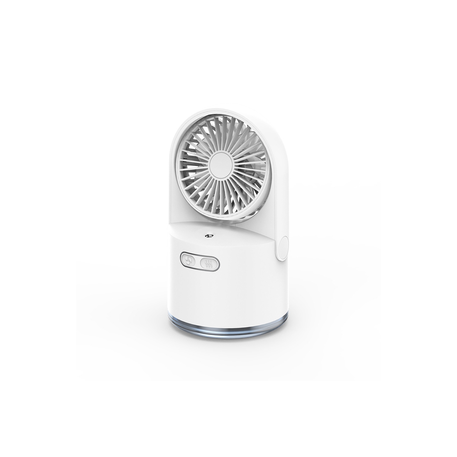 Spray Fan Mini Handheld Humidification Cooling Portable Fan Water Mist USB Charging Small Fan - White