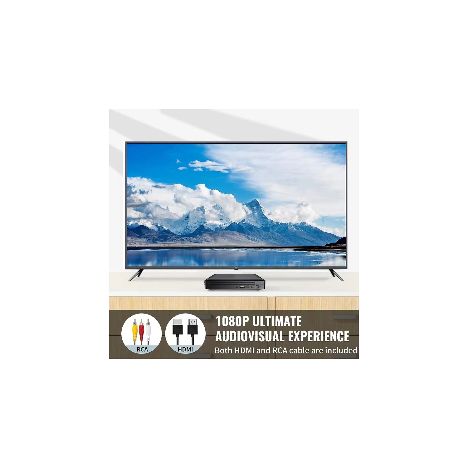 Lecteur DVD HD Lecteur VCD Lecteur CD Home USB Lecteur VCD HD Lecteur CD Interface USB 360° stéréo