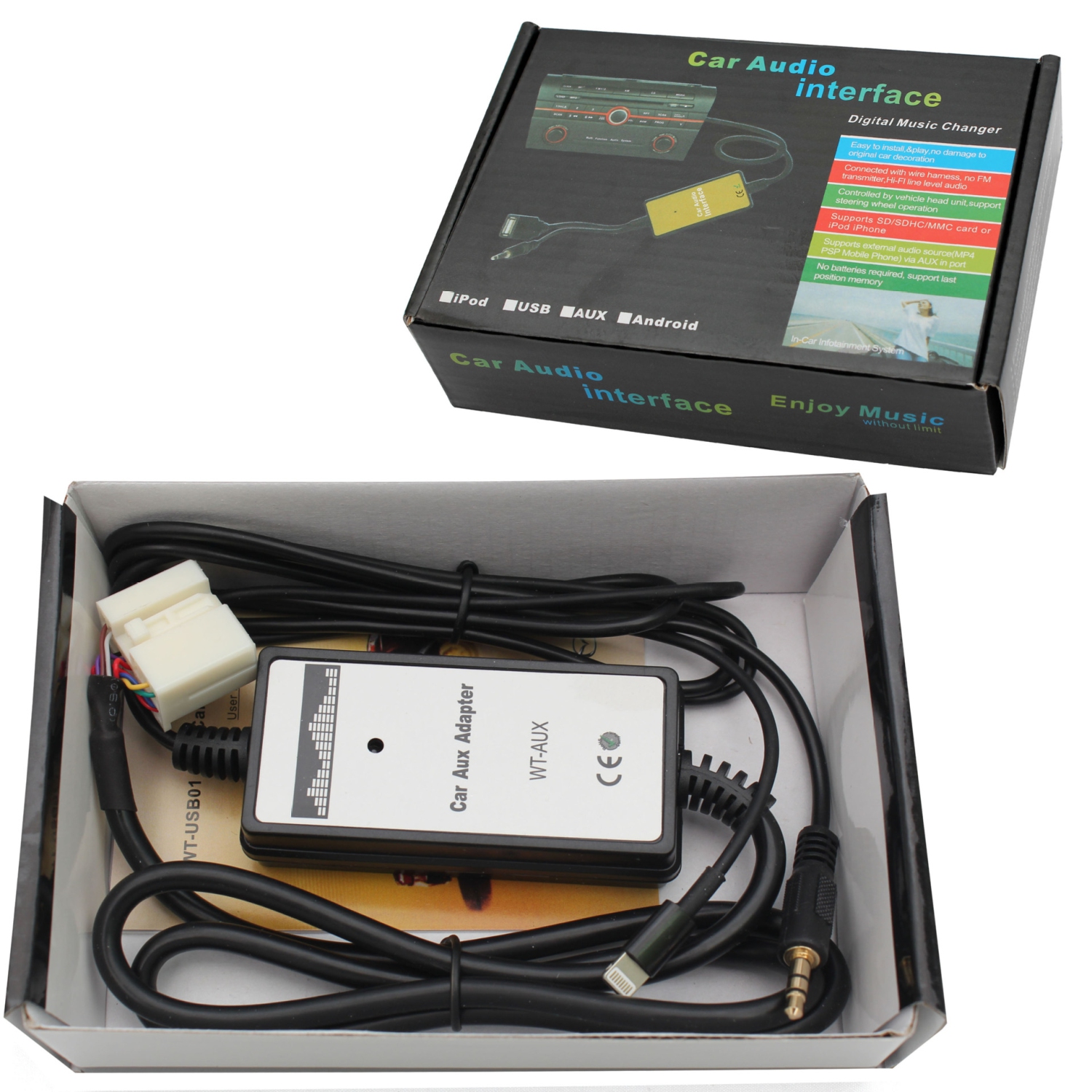 Adapté pour Honda 14P i5 i6 AUX câble audio voiture CD CD CD CD CD modifié