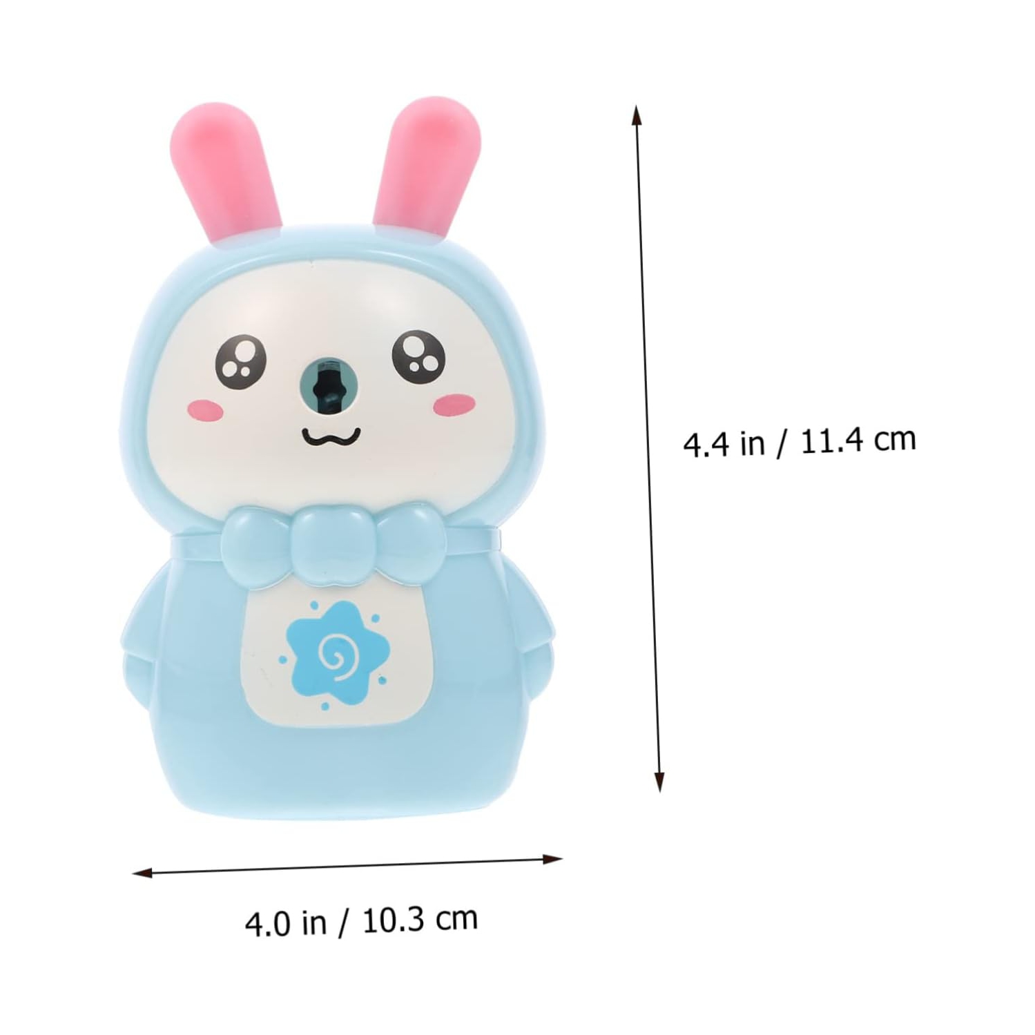 Cartoon automatic pencil sharpener gift cartoon rabbit manual pencil sharpener, non-slip handle - pink