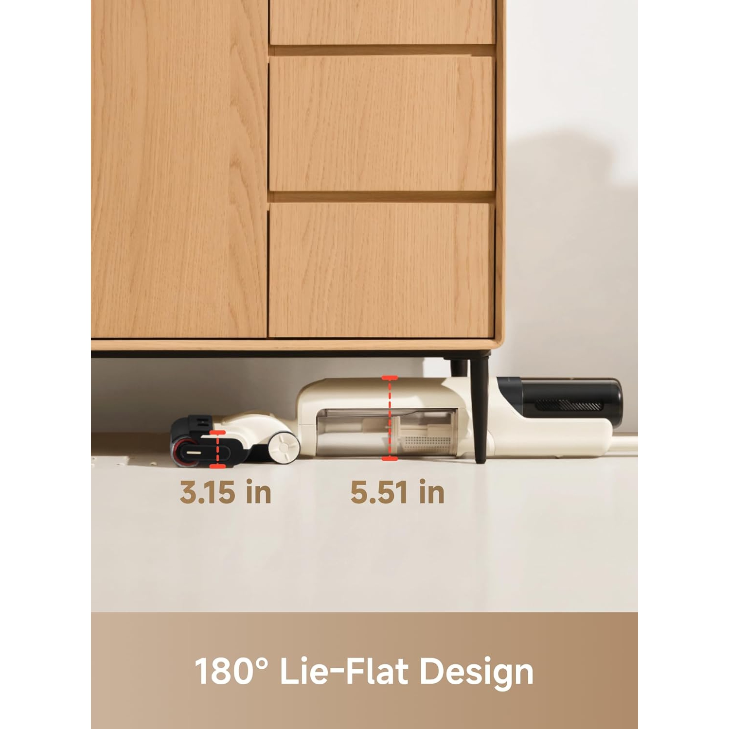 MOVA K30 SE Wet Dry Vacuum Cleaner, 180° Lie-Flat Reach Smart Vacuum Mop, 0 in Dual-Edge Cleaning, self-cleaning, Lightweight, 18000Pa Suction