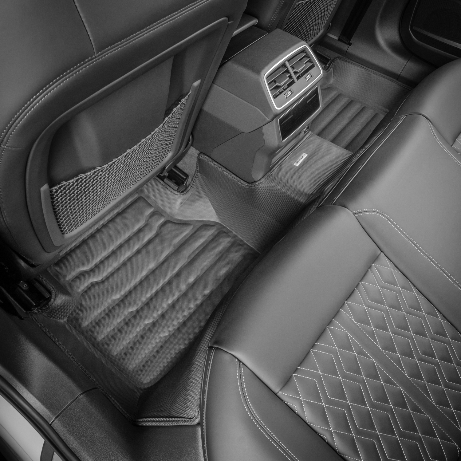 Tapis TuxMat - Pour les modèles Corvette 2007-2013 de Chevrolet - Tapis d'auto personnalisés - Couverture maximale, toutes saisons, mesuré au laser -