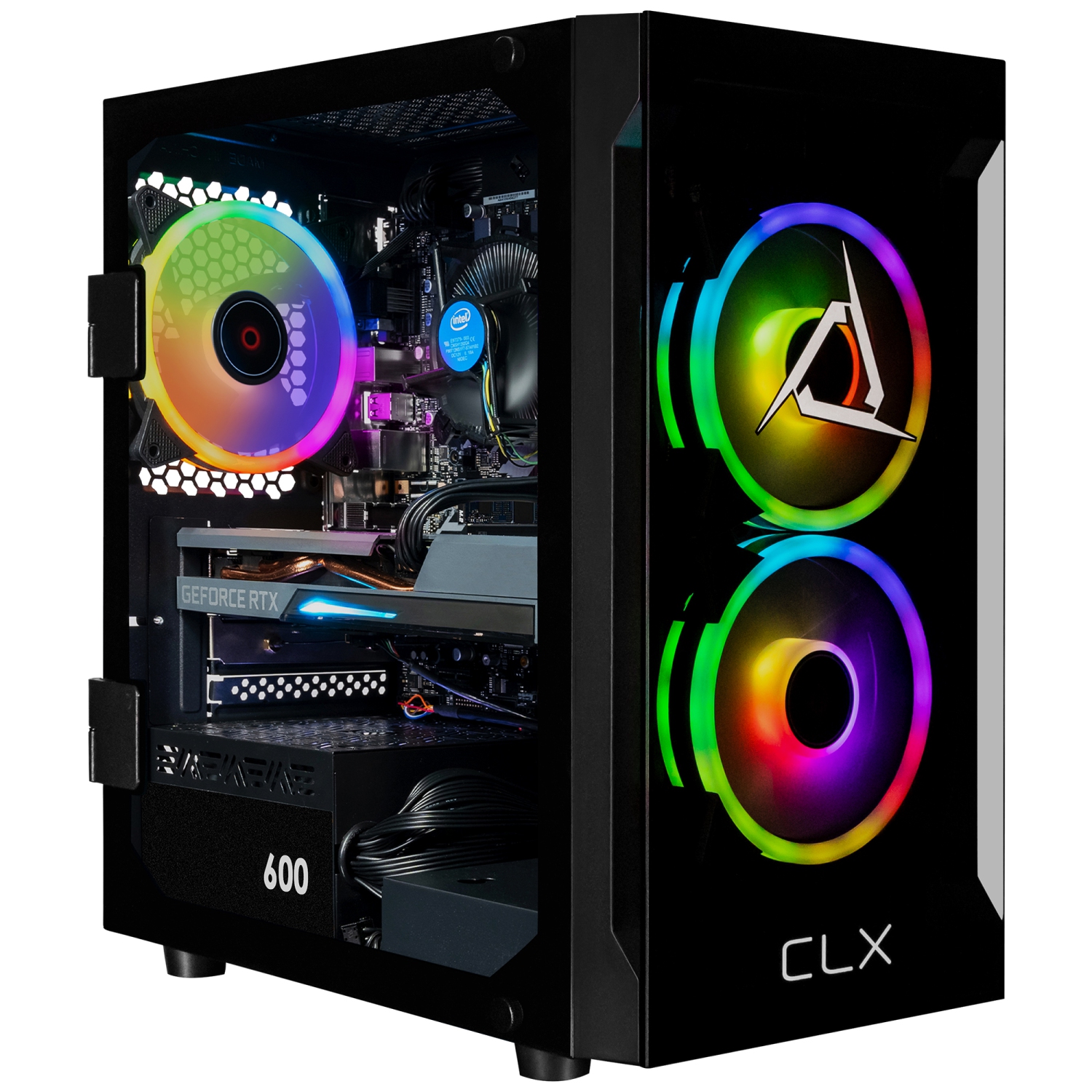 CLX SET Gaming Desktop - Intel Core i5 14400F 2.5GHz 10-Core Processor, 32GB DDR5 Memory, RTX 5060 Ti 8GB GDDR7 Graphics, 2TB SSD, WiFi, Windows 11