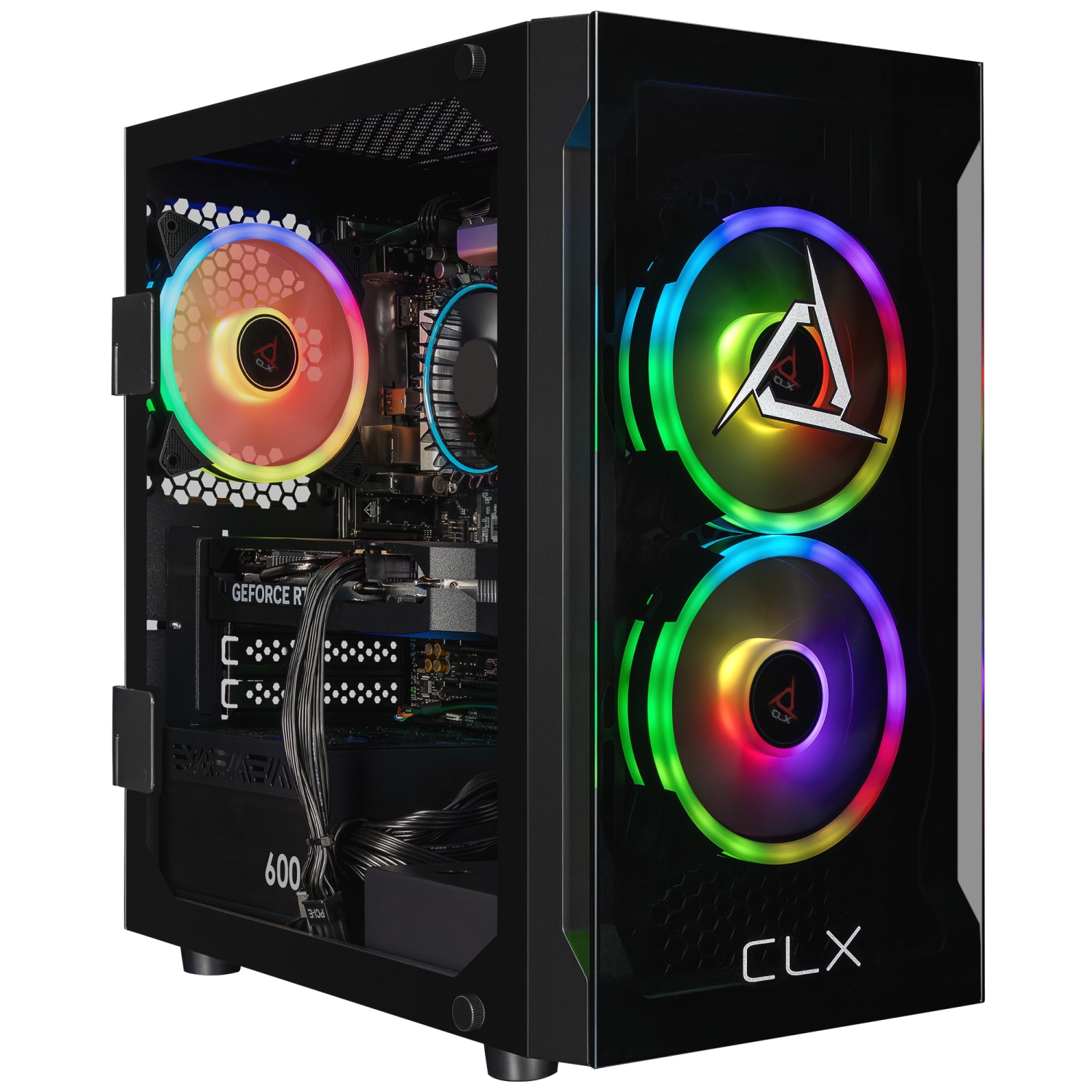 CLX SET Gaming Desktop - Intel Core i5 14400F 2.5GHz 10-Core Processor, 32GB DDR5 Memory, RTX 5060 8GB GDDR7 Graphics, 2TB SSD, WiFi, Windows 11 Home