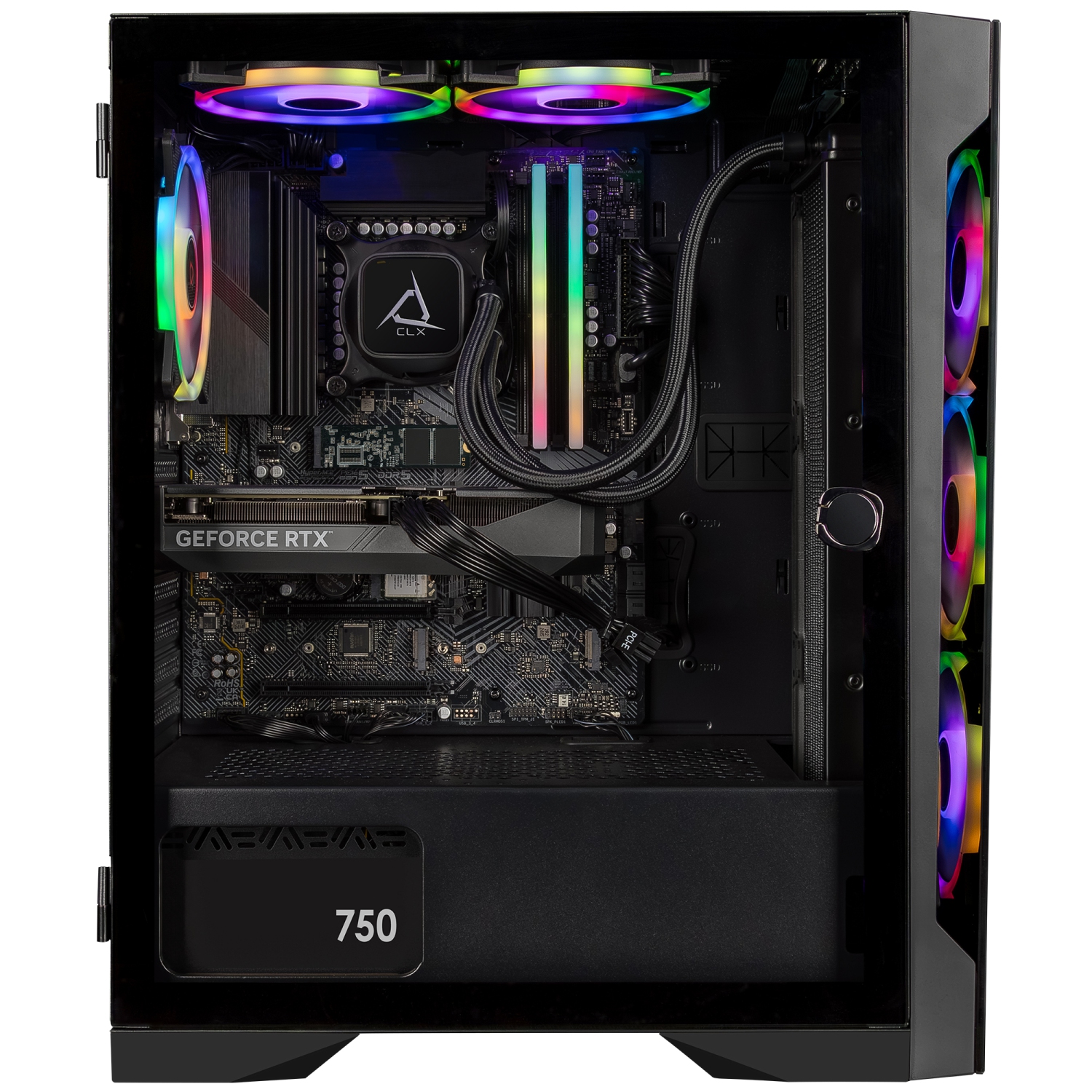 CLX SET Gaming Desktop - Liquid Cooled Intel Core i9 14900KF 3.2GHz 24-Core Processor, 32GB DDR5 Memory, RTX 5060 Ti 16GB GDDR7 Graphics, 2TB SSD,