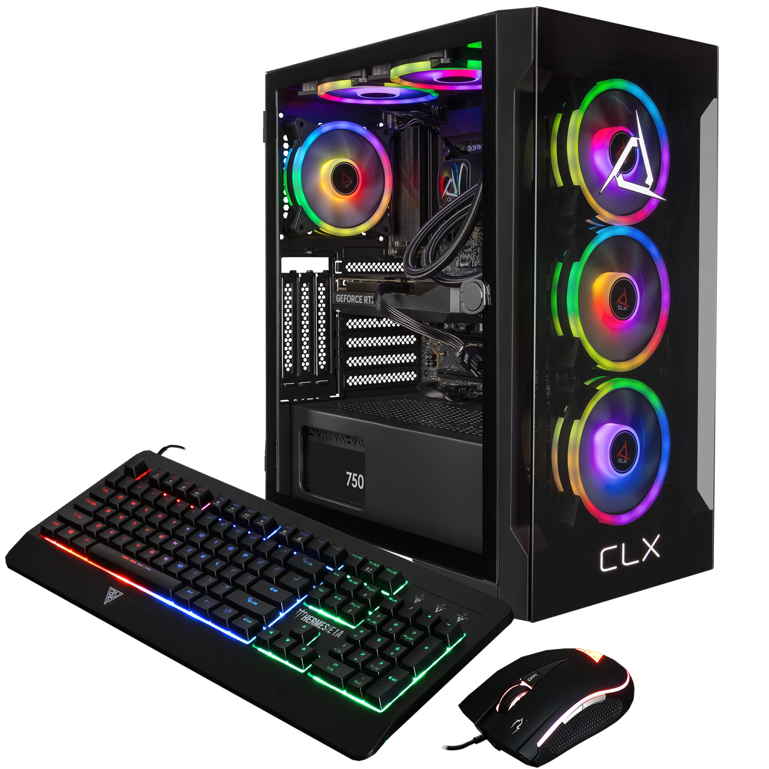 CLX SET Gaming Desktop - Liquid Cooled Intel Core i9 14900KF 3.2GHz 24-Core Processor, 32GB DDR5 Memory, RTX 5060 Ti 16GB GDDR7 Graphics, 2TB SSD,