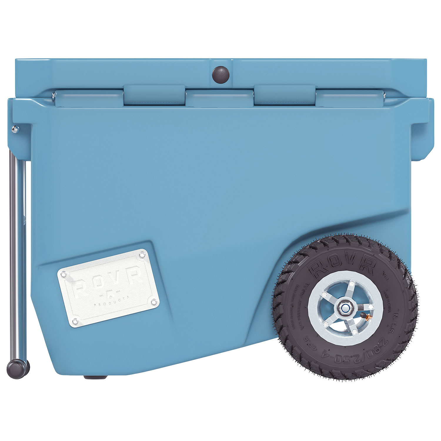 Glacière à parois rigides sur roues de 56,8 L avec poignée RollR de RovR - Pacifique Sud