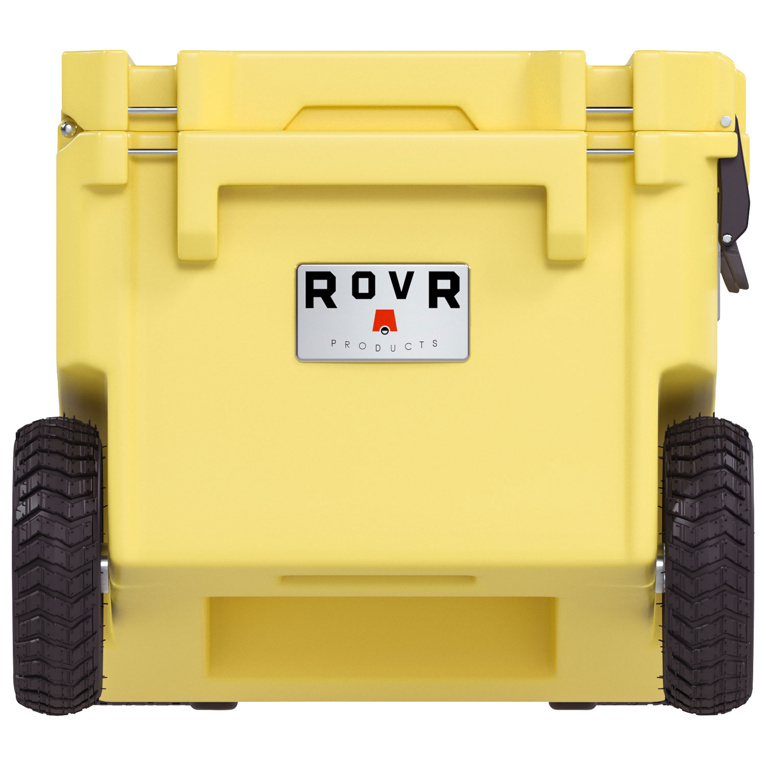 Glacière à parois rigides sur roues de 56,8 L avec poignée RollR de RovR - Côté ensoleillé