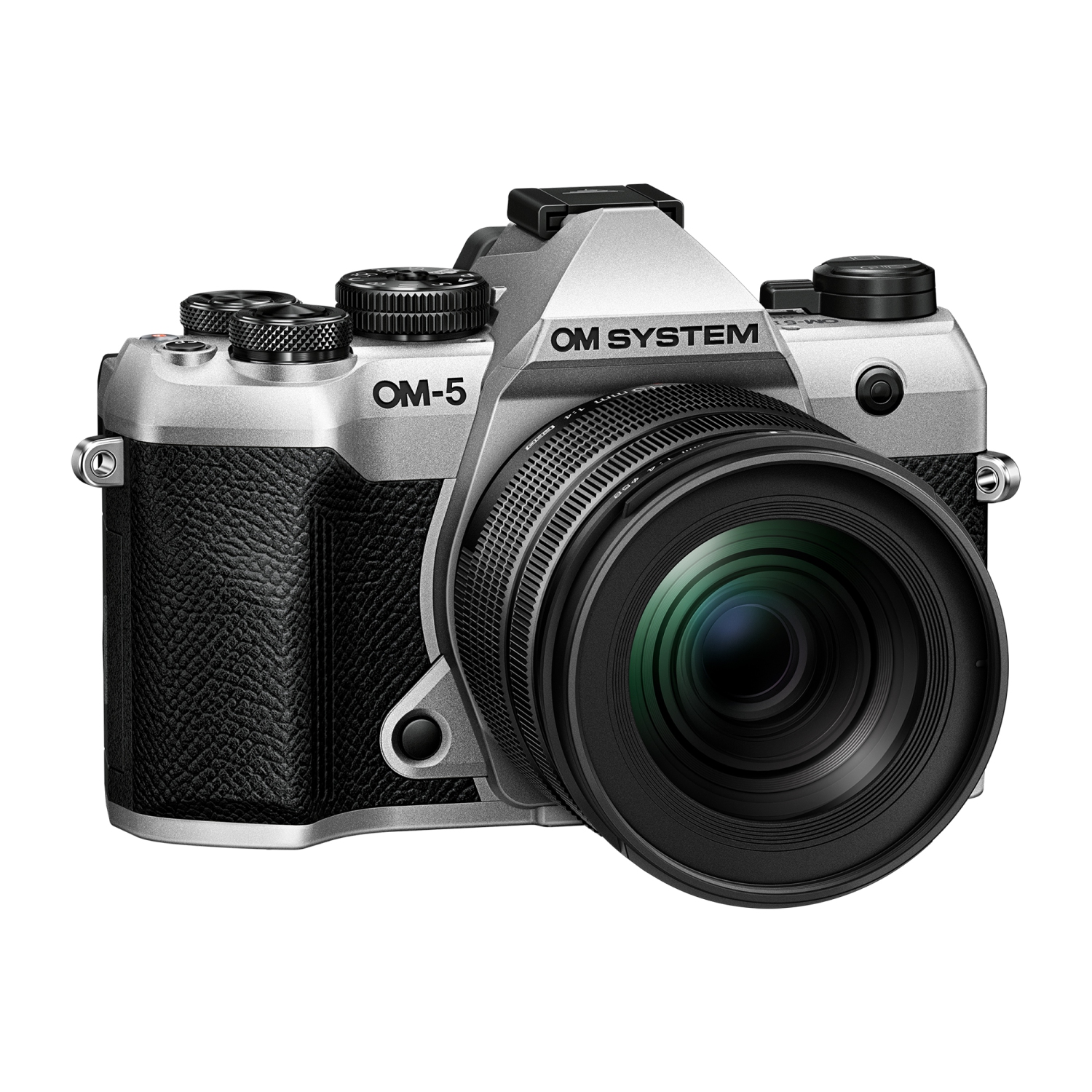 OM System OM-5 MK II Mirrorless Camera Silver with 12-45 Lens