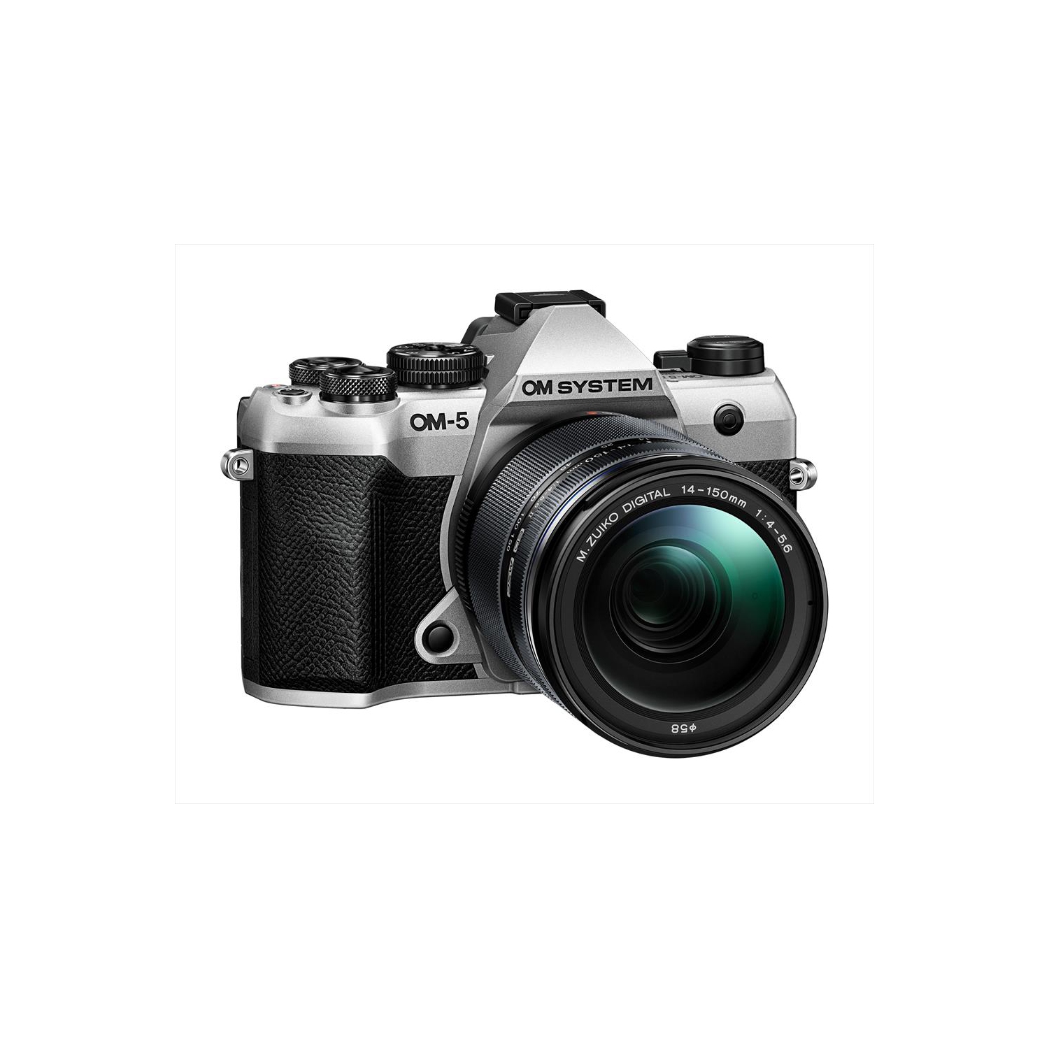 OM System OM-5 MK II Mirrorless Camera Silver with 14-150 lens