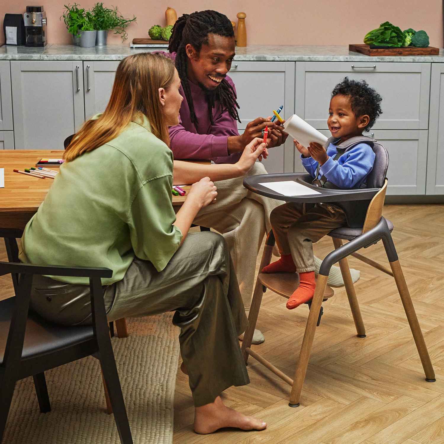 Bugaboo Giraffe Complete High Chair - Neutral Wood/White