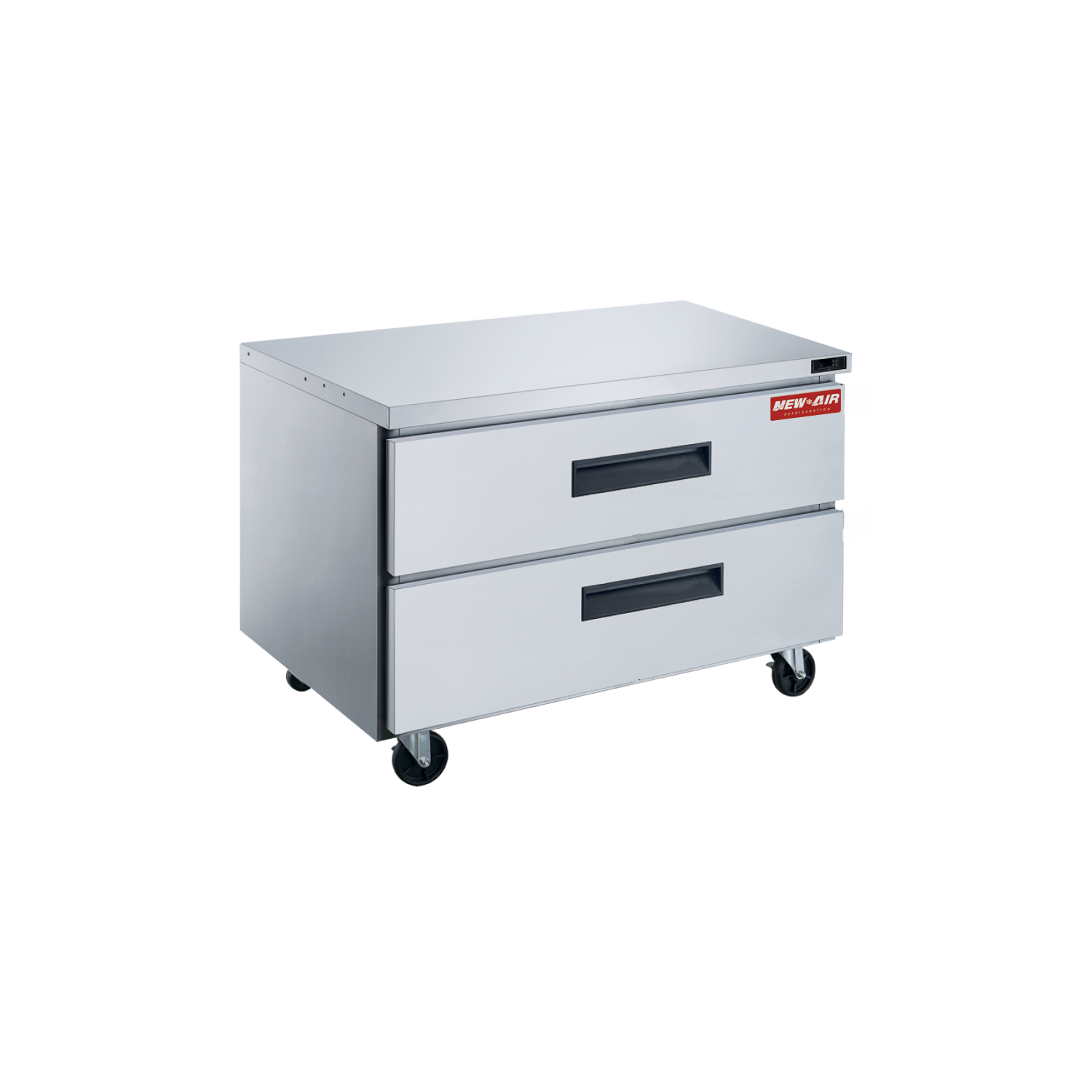 Réfrigérateur sous le comptoir de 36&nbsp;po en acier inoxydable de New Air NUR-36-2D - Idéal pour les cuisines commerciales, les restaurants et les