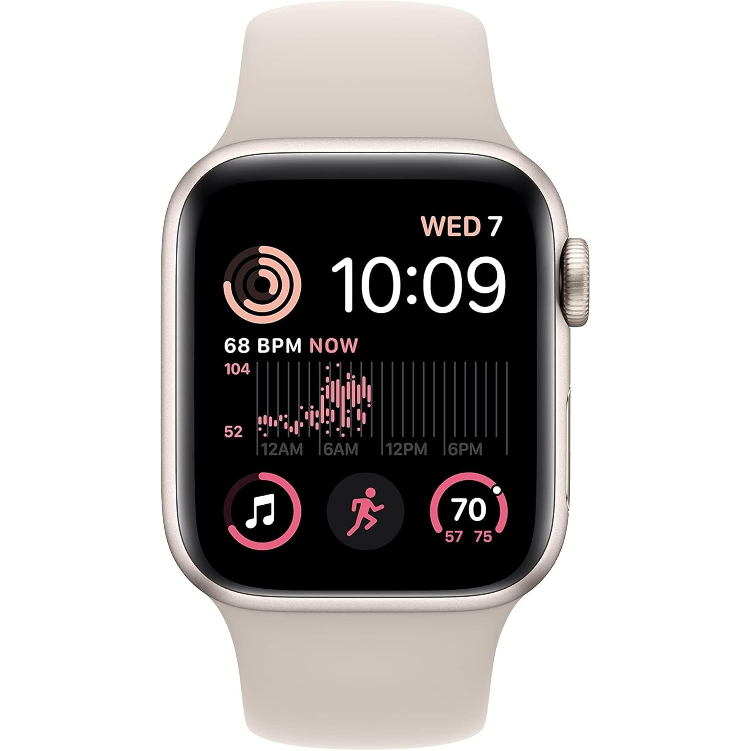 Boîte ouverte - Apple Watch SE (GPS + 40&nbsp;mm cellulaire) avec boîtier en aluminium comète et bracelet sport comète M/G