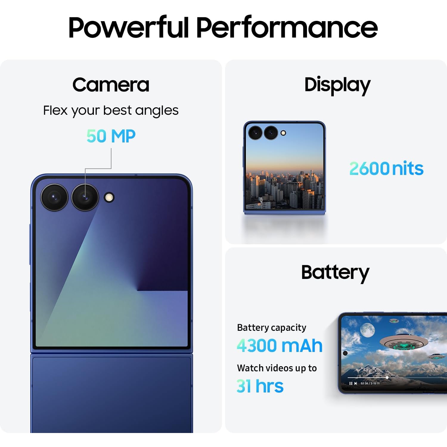 Tout nouveau - Galaxy Z Flip7 5G 512&nbsp;Go de Samsung - Noir de jais - Déverrouillé