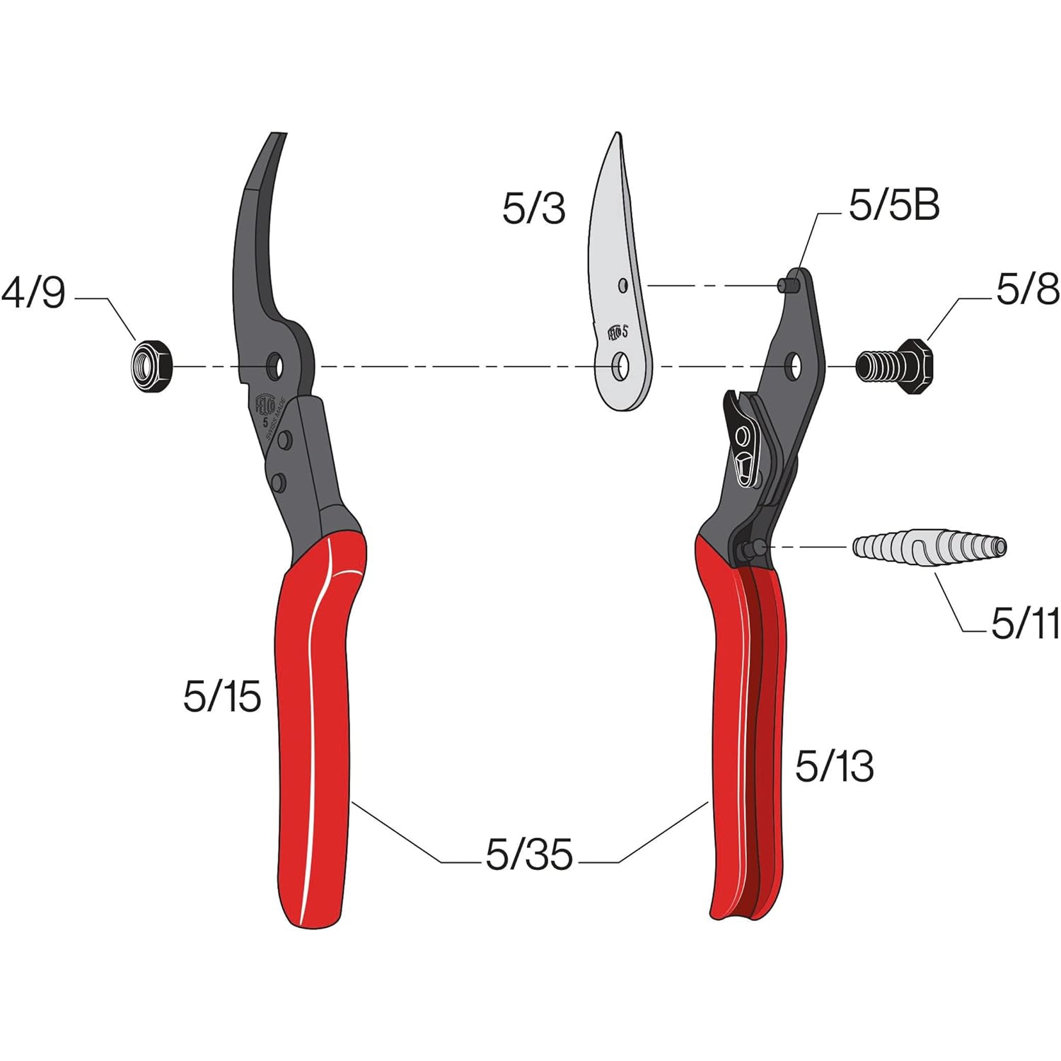 F-5 Classic Manual Pruning Shears