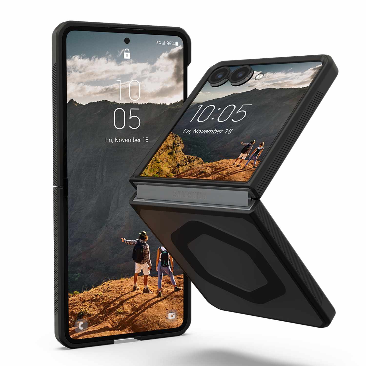 Étui UAG Mouve avec aimant | Conçu pour Galaxy Z Flip7 | Cendre