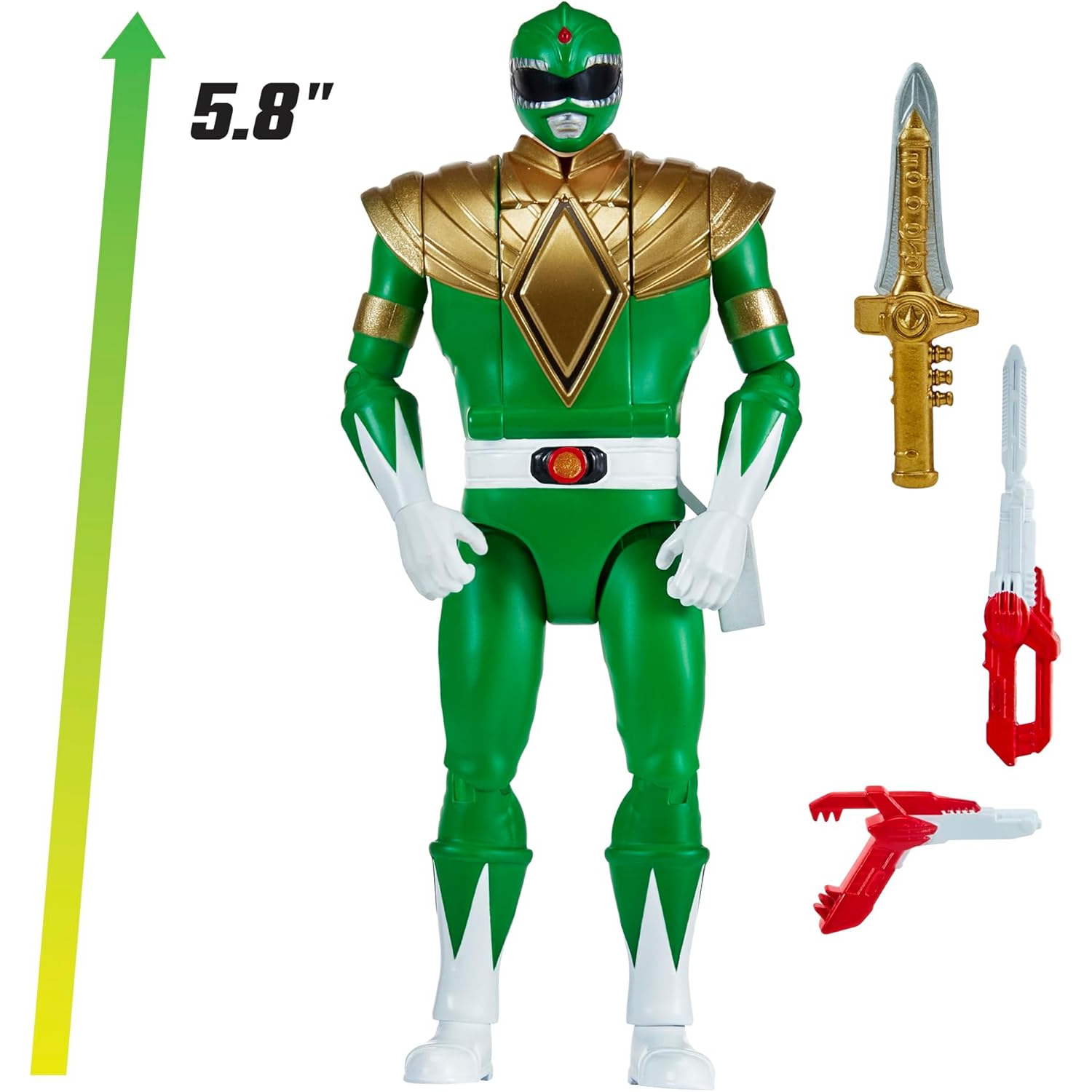 Figurine d'action Power Rangers Re-Ignition de 6&nbsp;po Morphin - Ranger vert