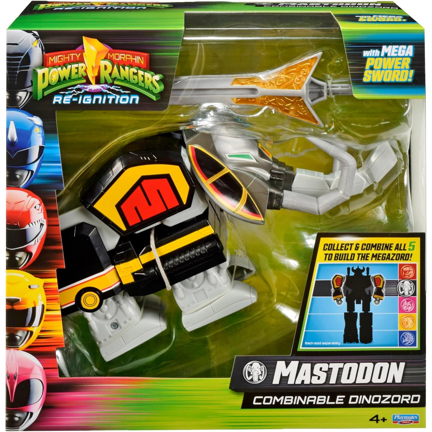 Power Rangers Re-Ignition 6 Inch Action Figure Combinable Megazord - Mastodon