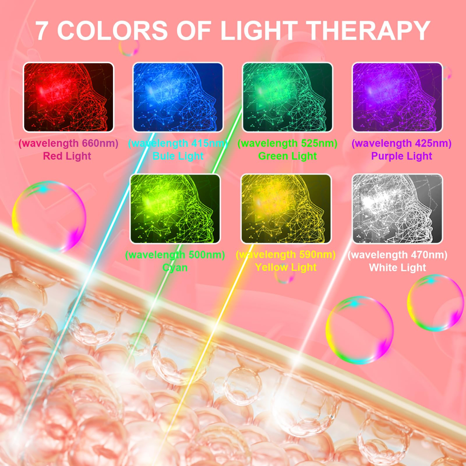 Red Light Lamp with Base, 7 Colours Red Light Therapy with Timer, 100 LEDs Red Light Therapy, Gooseneck Red Light Lamp for Face, Neck, Knee, Back