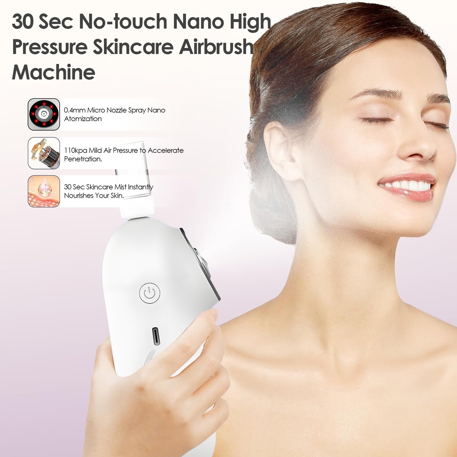 Rechargeable adjustable speed 35000rpm wireless nail art grinder, Manicure and Pedicure Kit for Nail Salon and Home Manicure