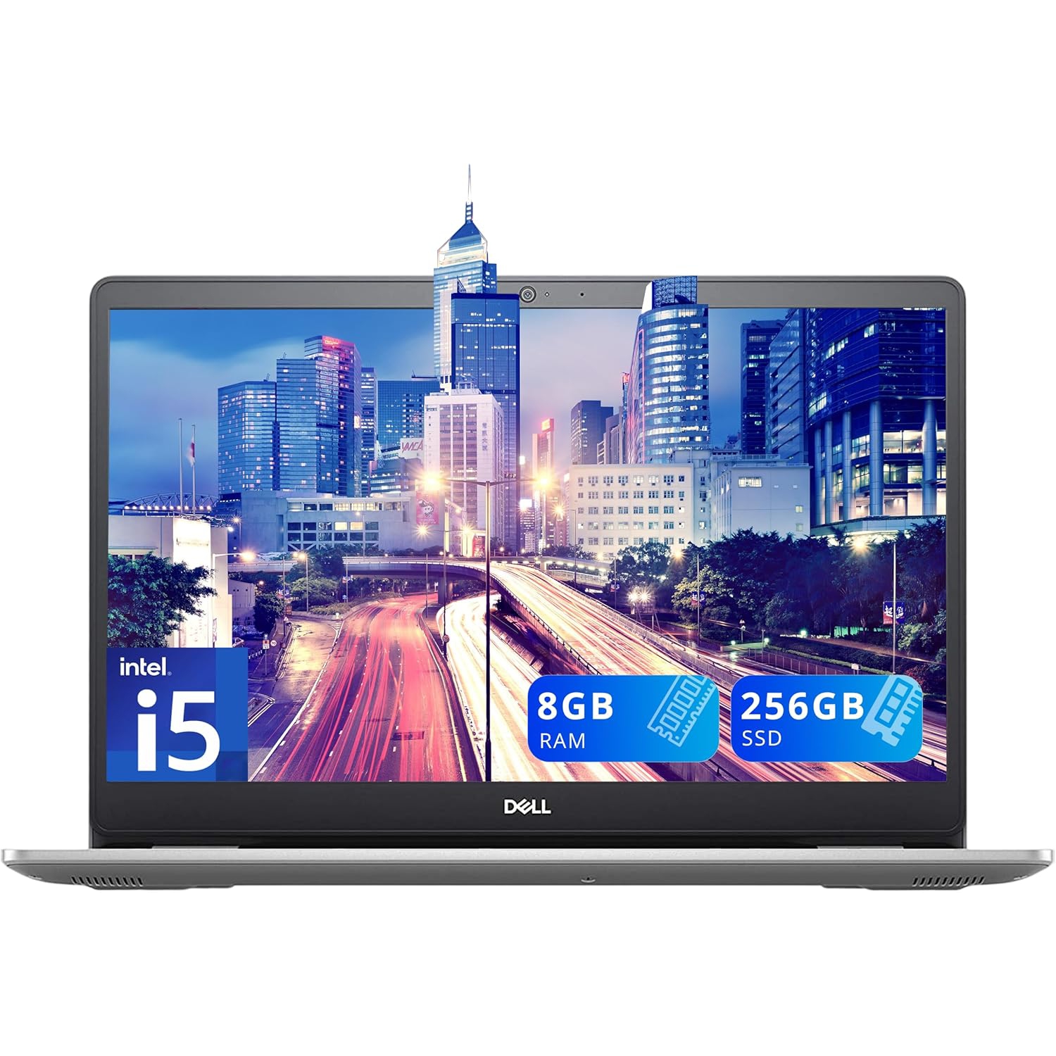 Refurbished - Dell Inspiron 15.6" 5593 FHD Laptop, Intel i5-1035G1, 256GB SSD, 8GB RAM, Intel UHD Graphics, Backlit Keyboard, 720p Webcam, Windows