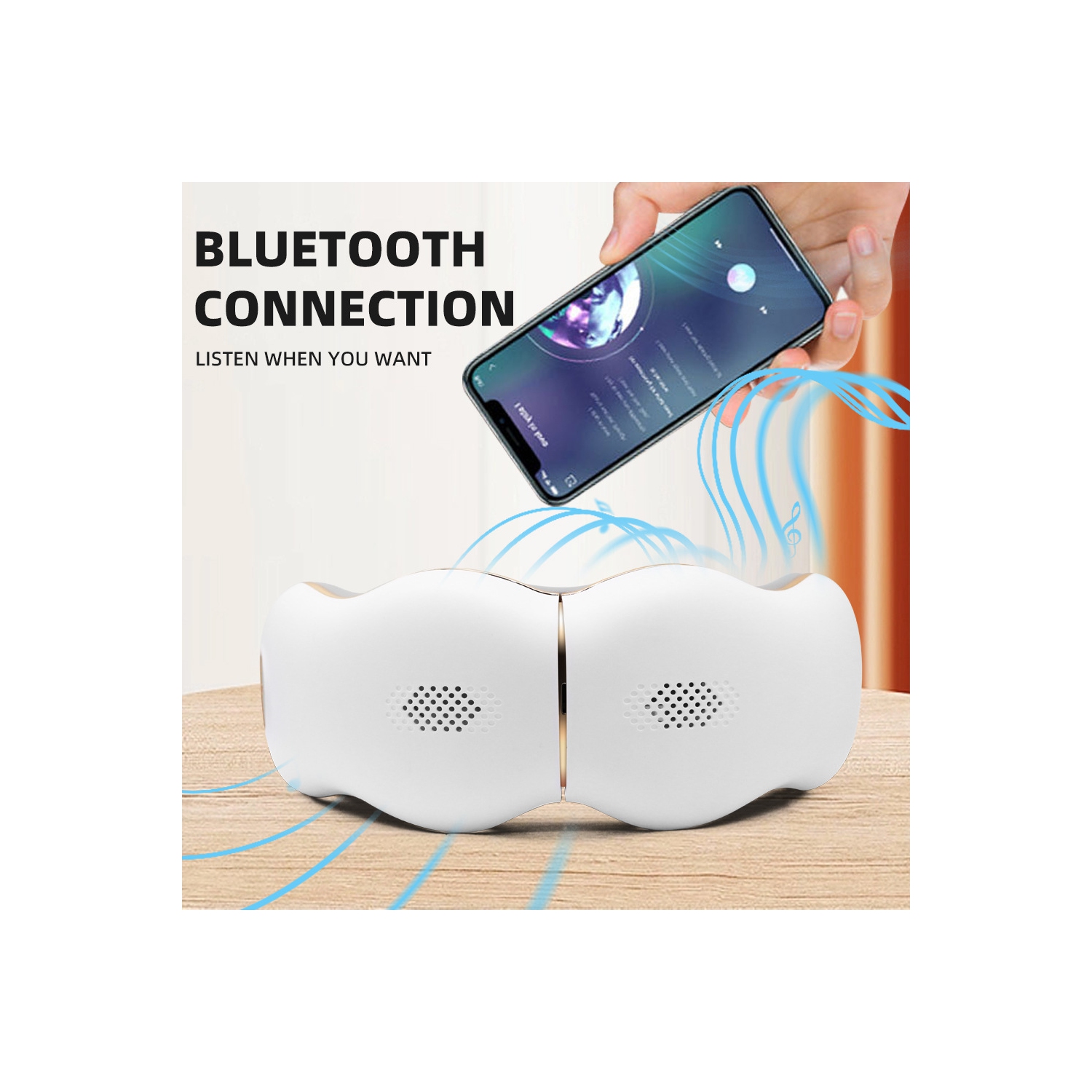 BISD-YD750 Hot-selling eye massager Multifunctional eye massager Air pressure, hot compress, built-in music, voice broadcast, Bluetooth connection