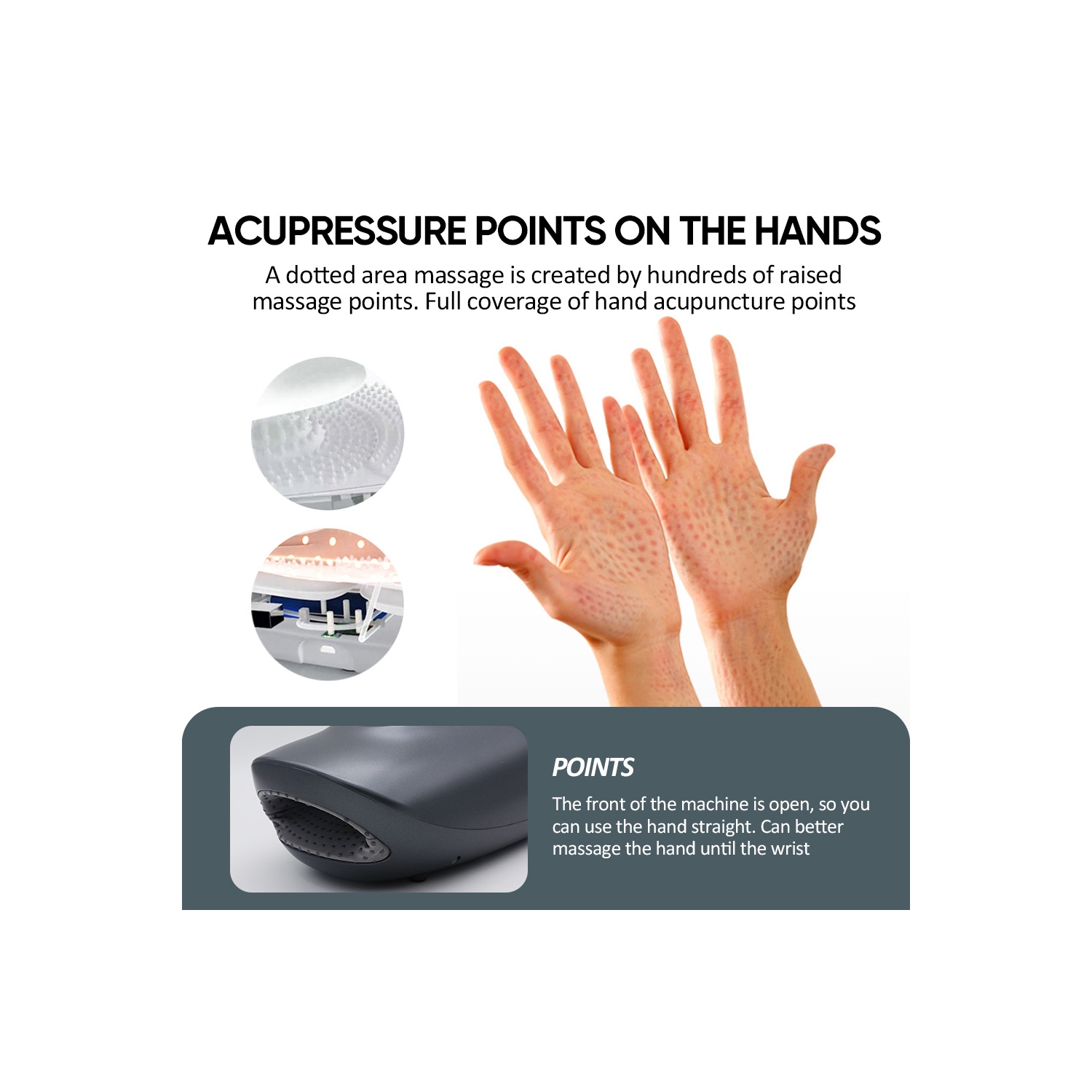 New hand massager airbag heating compress vibration meridian acupoint pressing kneading palm massager hand massager, with heat pressure, pain