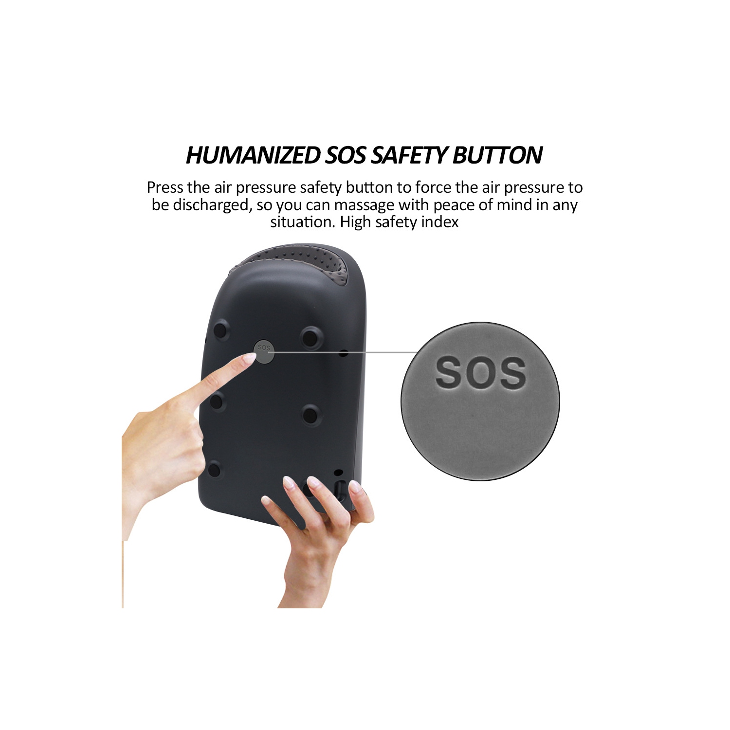 New hand massager airbag heating compress vibration meridian acupoint pressing kneading palm massager hand massager, with heat pressure, pain