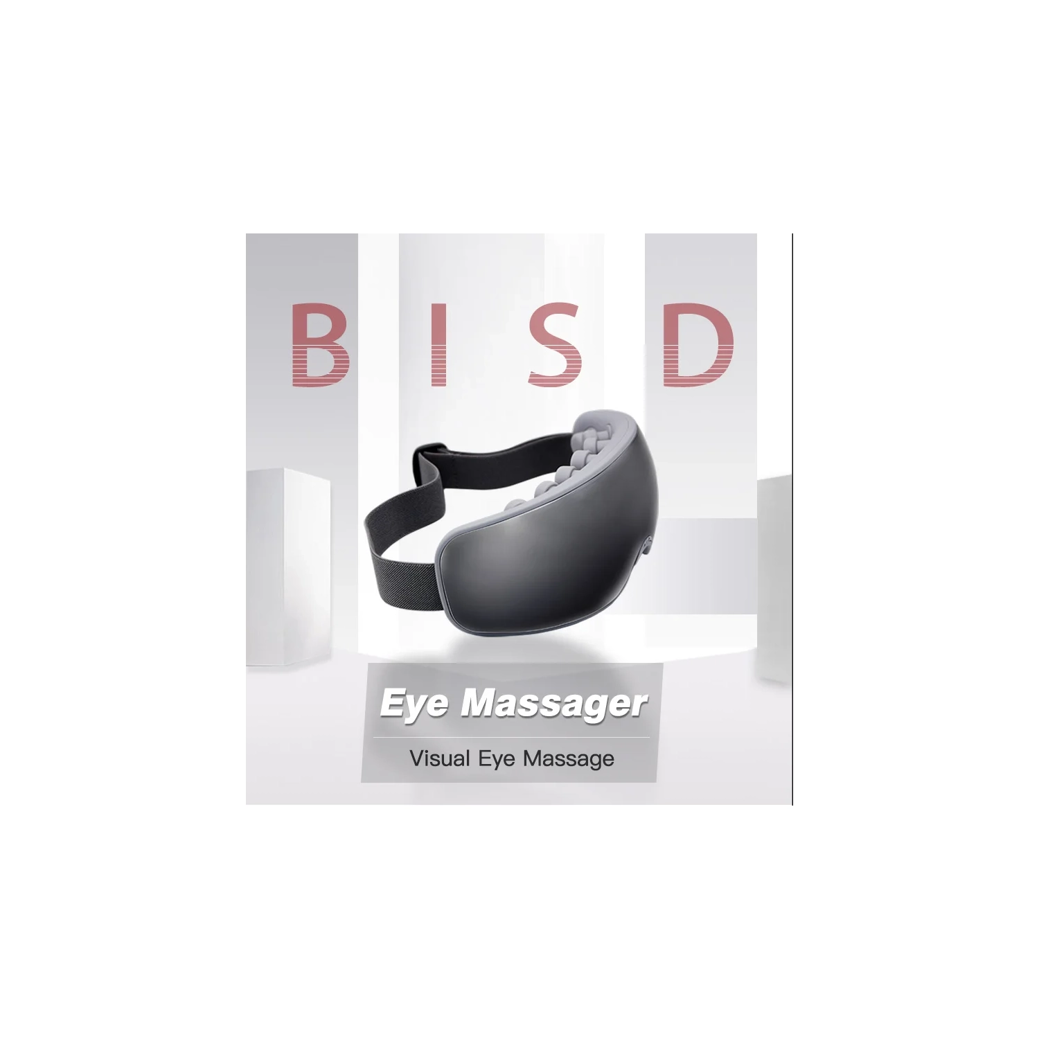 New visual eye protector hot compress multifunctional eye massager - gray BISD-YD760