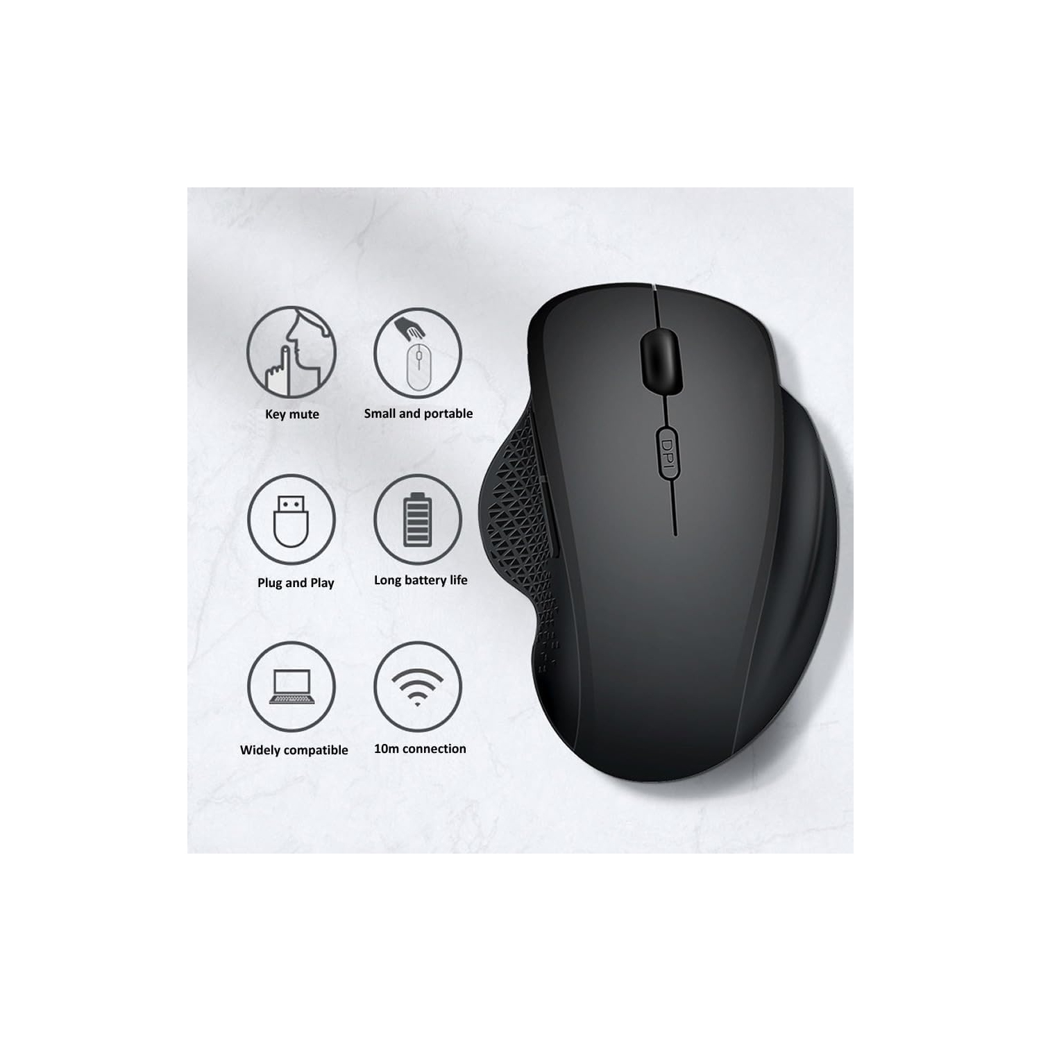 7008 souris sans fil Bluetooth double mode jeu ordinateur mobile tablette tablette universelle 7008 caoutchouc blanc