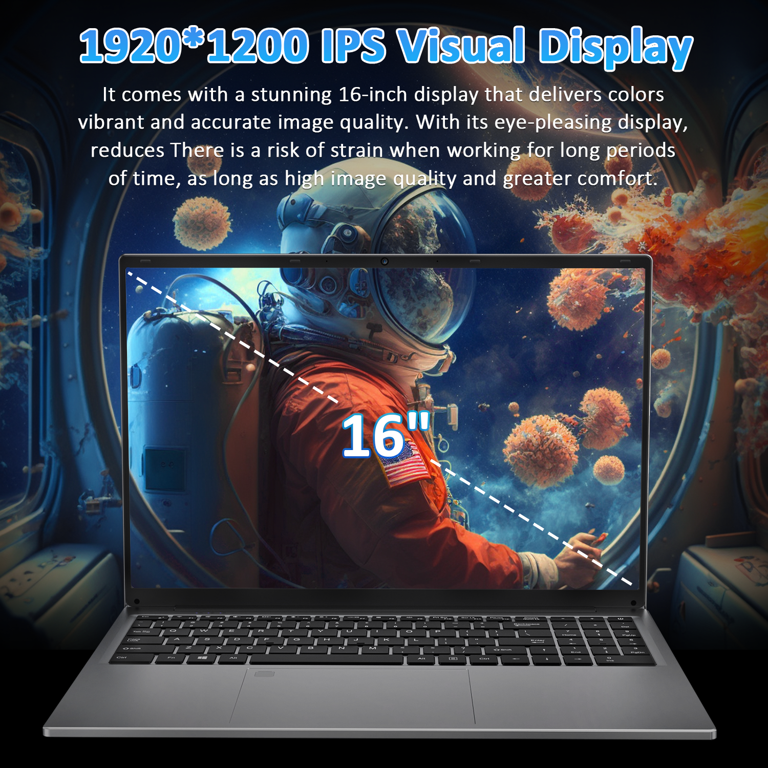 Auusda T161N 16" Laptop | Intel Core i3-1000NG4 | 16GB RAM 1TB SSD | 1920×1200 IPS | Wi-Fi 6 & Bluetooth 5.3 | Fingerprint & Backlit Keyboard | USB-C