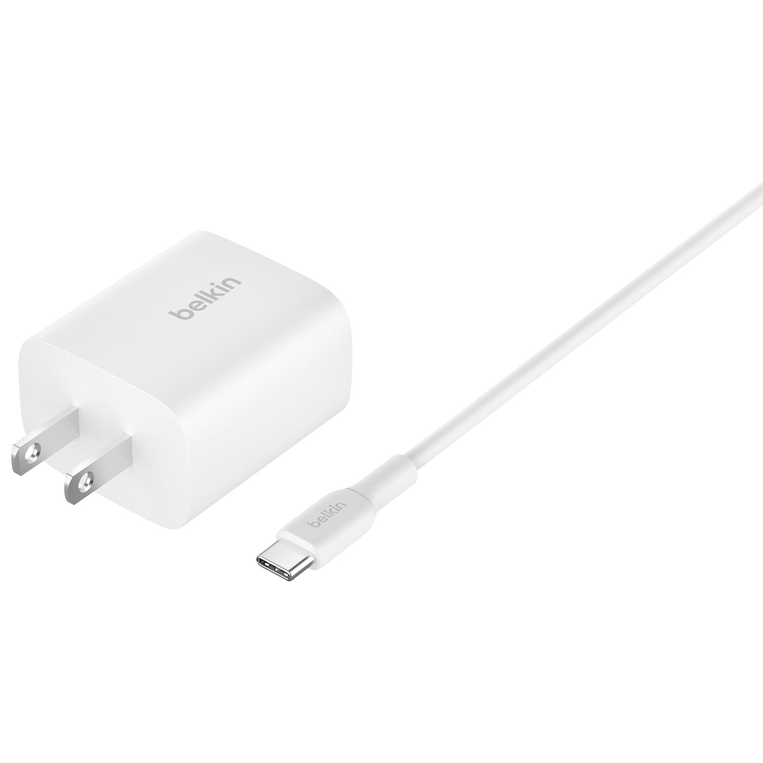 Tapis de chargement sans fil Qi2 de 15 W avec MagSafe de Belkin - Blanc