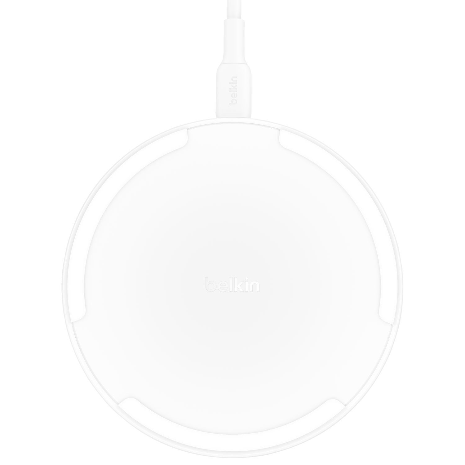 Tapis de chargement sans fil Qi2 de 15 W avec MagSafe de Belkin - Blanc