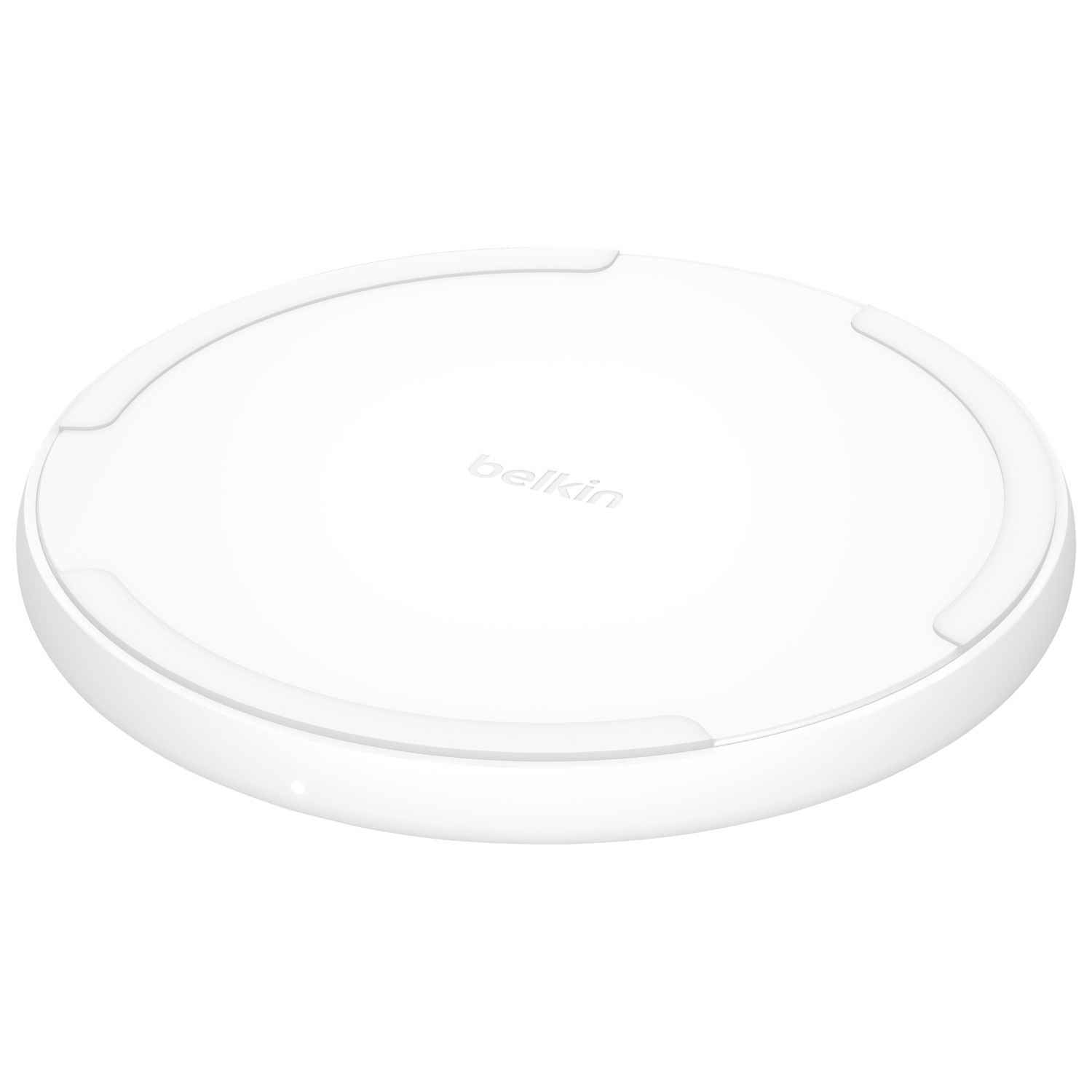 Tapis de chargement sans fil Qi2 de 15 W avec MagSafe de Belkin - Blanc