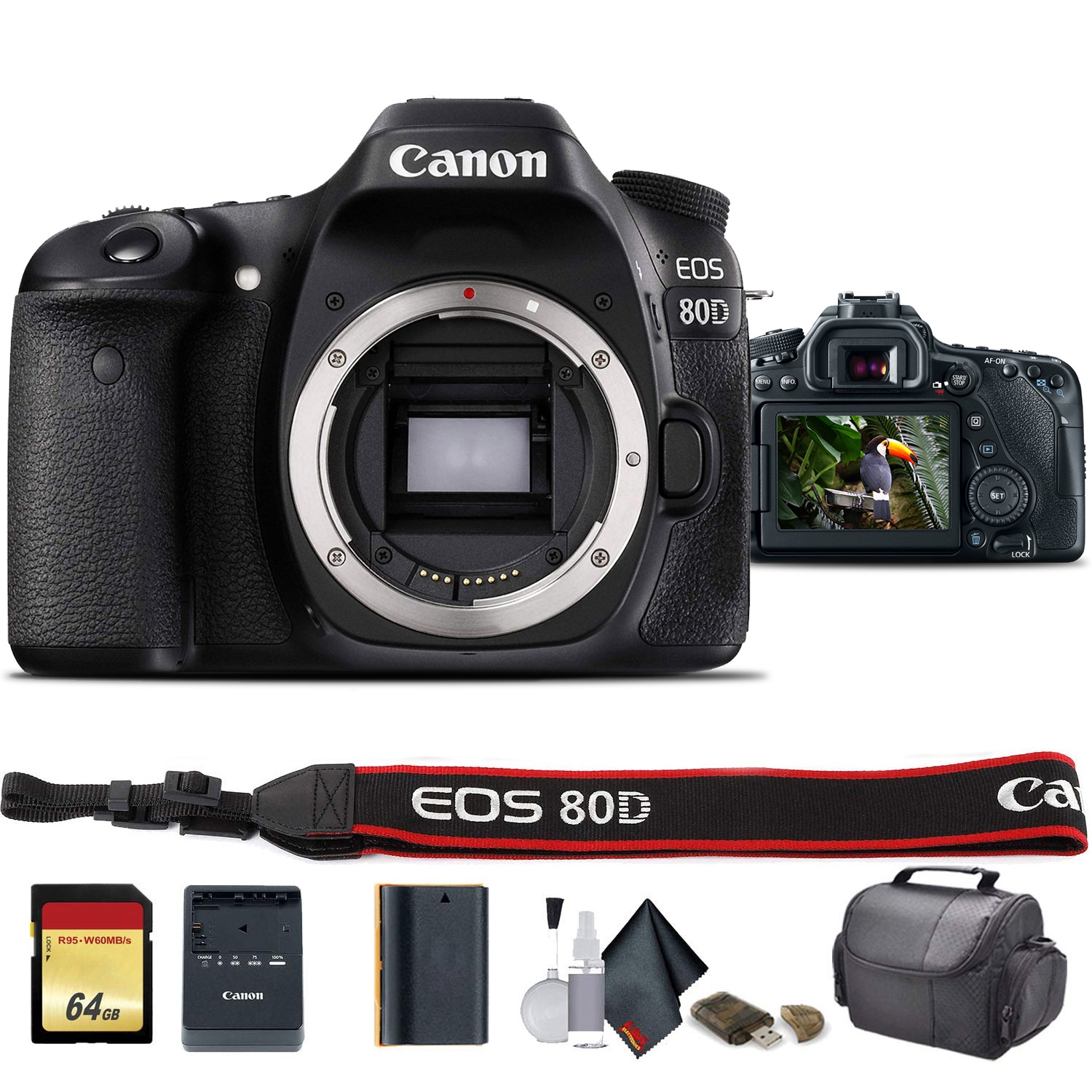 Canon EOS 80D DSLR Camera Starter Bundle (International Version)