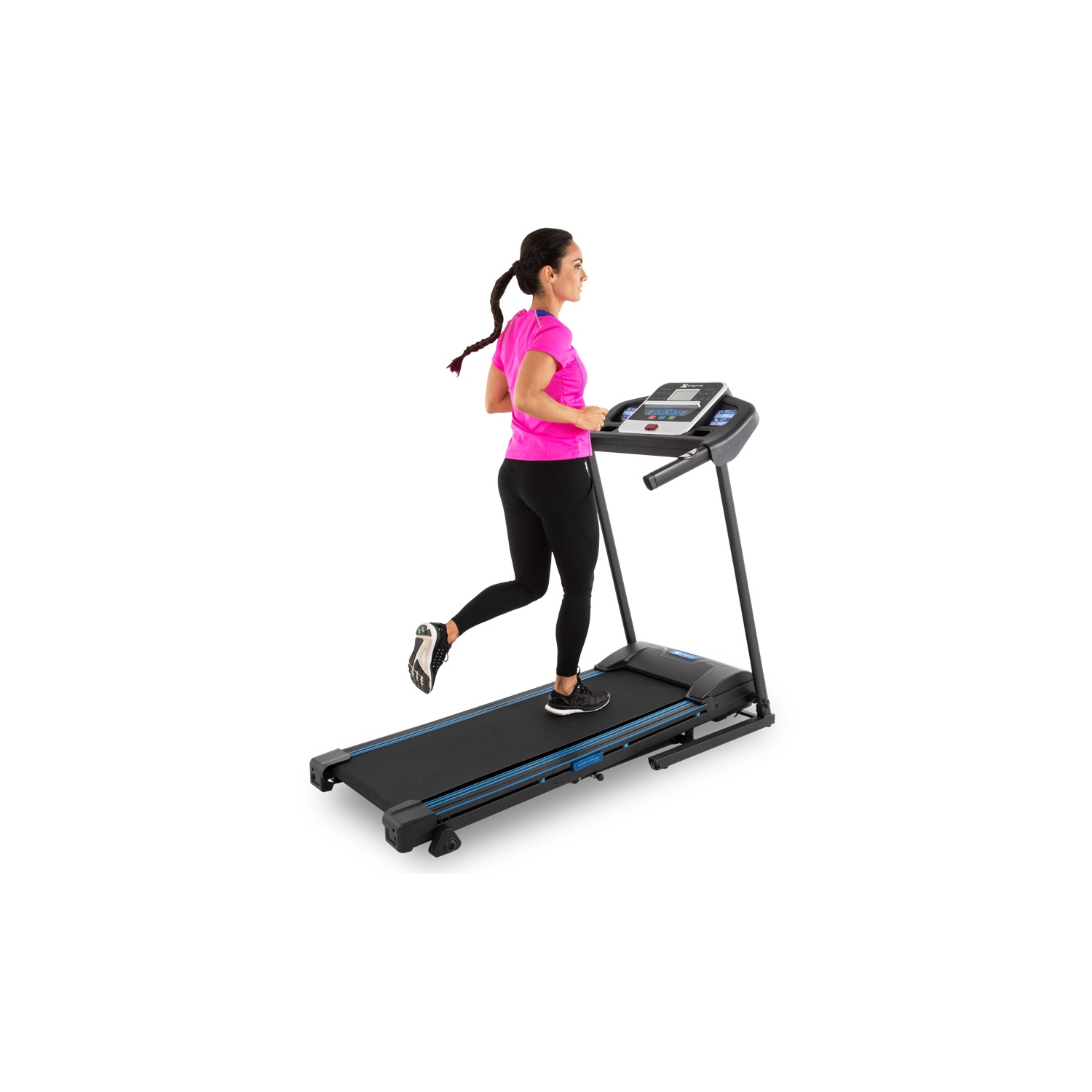 2,25&nbsp;HP de tapis roulant pliable TR200 de Xterra Fitness | Surface de course de 16 x 50&nbsp;po |Écran LCD de 5,5&nbsp;po rétroéclairé en bleu –