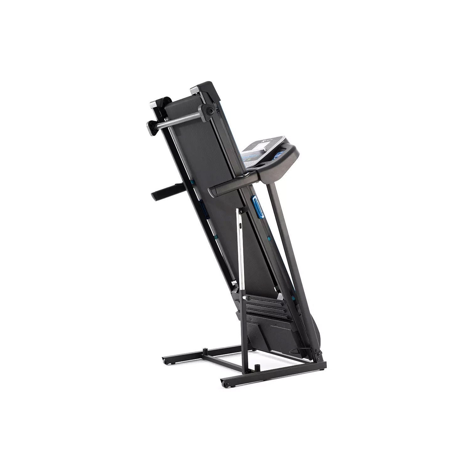 2,25 HP de tapis roulant pliable TR200 de Xterra Fitness | Surface de course de 16 x 50 po |Écran LCD de 5,5 po rétroéclairé en bleu –