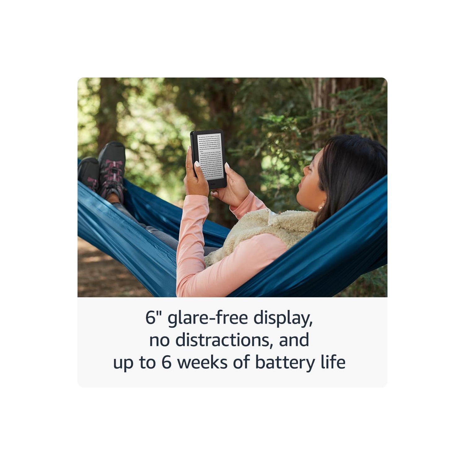 Kindle - 2024 - Le Kindle le plus léger et le plus compact, avec écran antireflet, changements de page plus rapides, éclairage avant réglable et